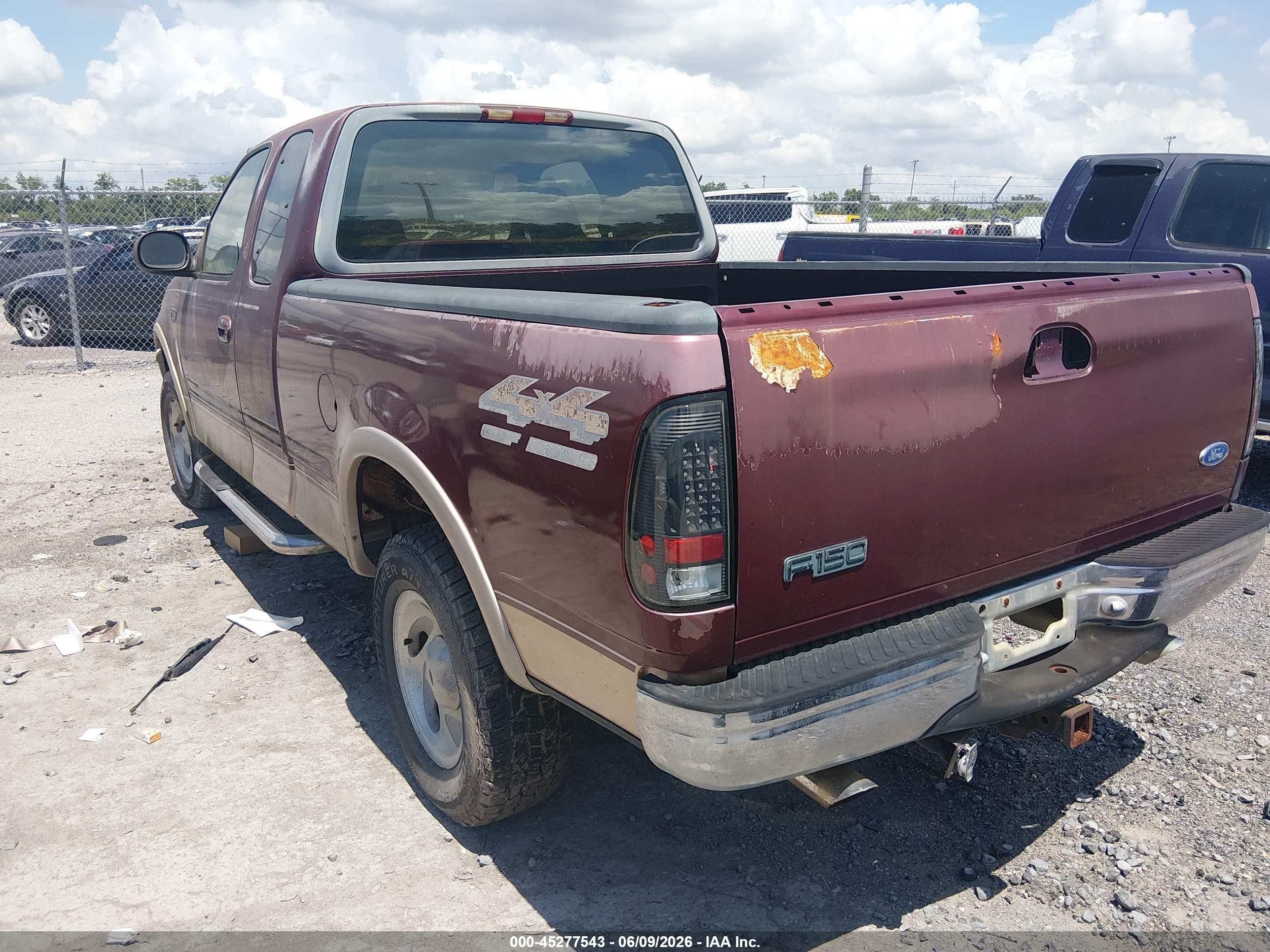 1997 Ford F150   Burgundy vin: 1FTDX1862VNB02664
