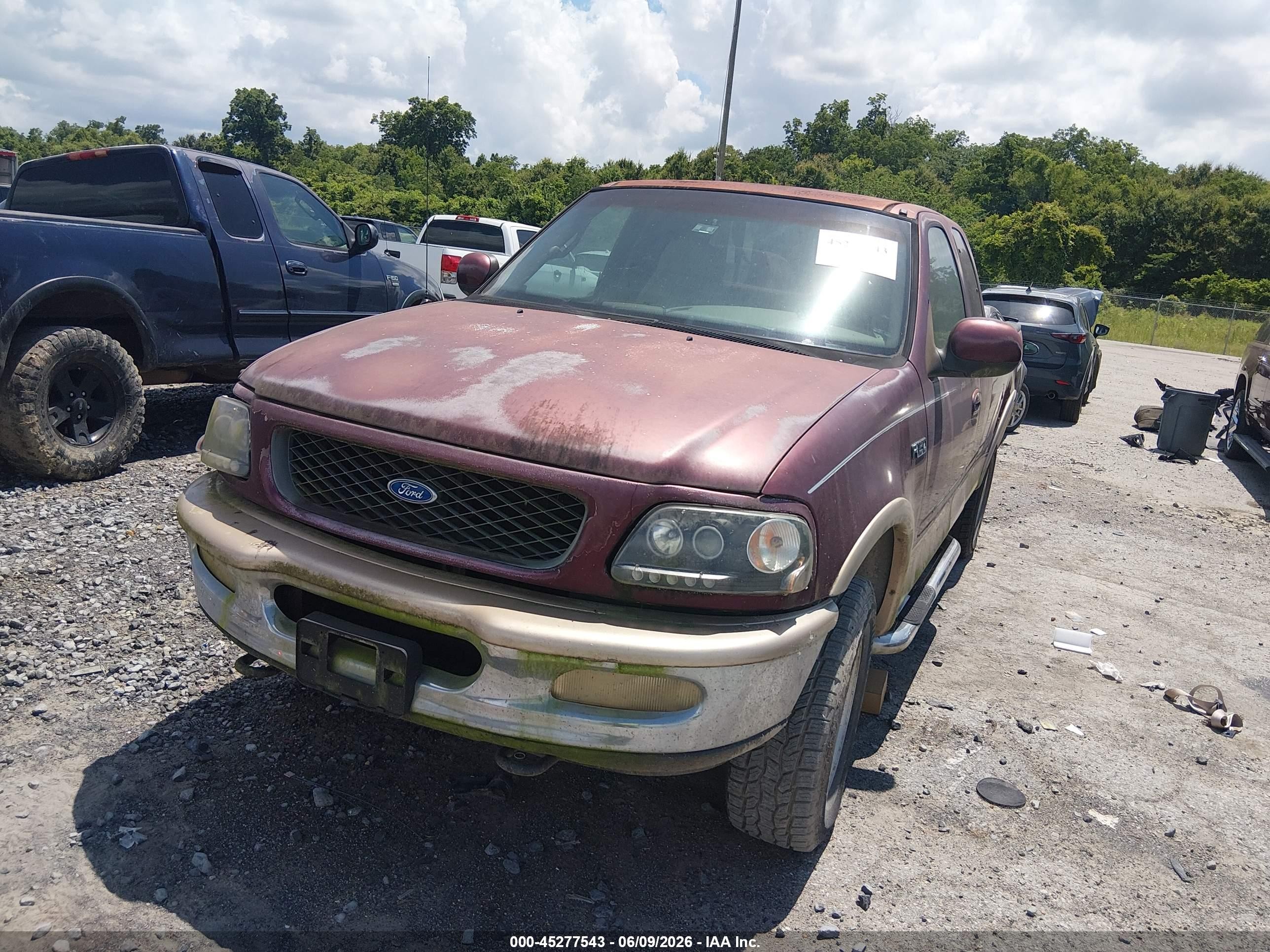 1997 Ford F150   Burgundy vin: 1FTDX1862VNB02664