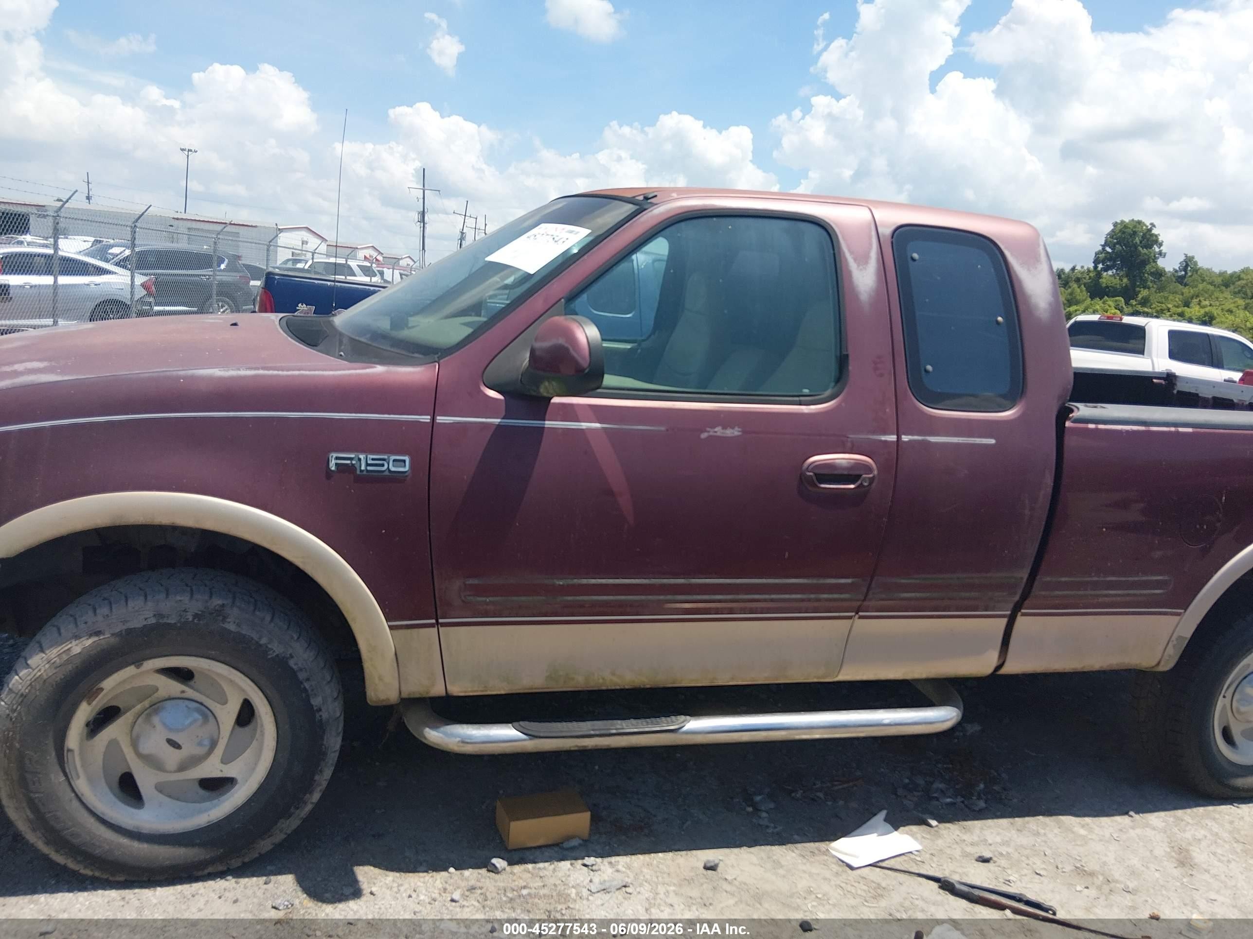 1997 Ford F150   Burgundy vin: 1FTDX1862VNB02664