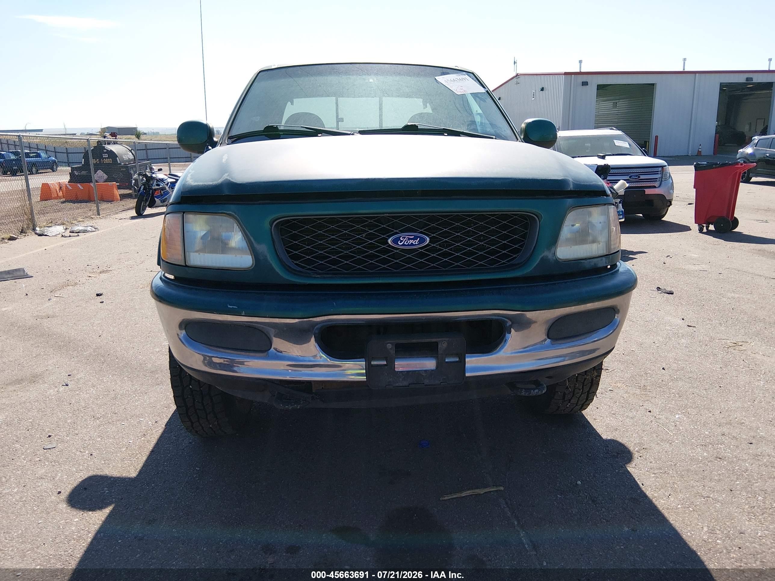 1997 Ford F-150 Lariat/xl/xlt Green vin: 1FTDX1864VKA64307