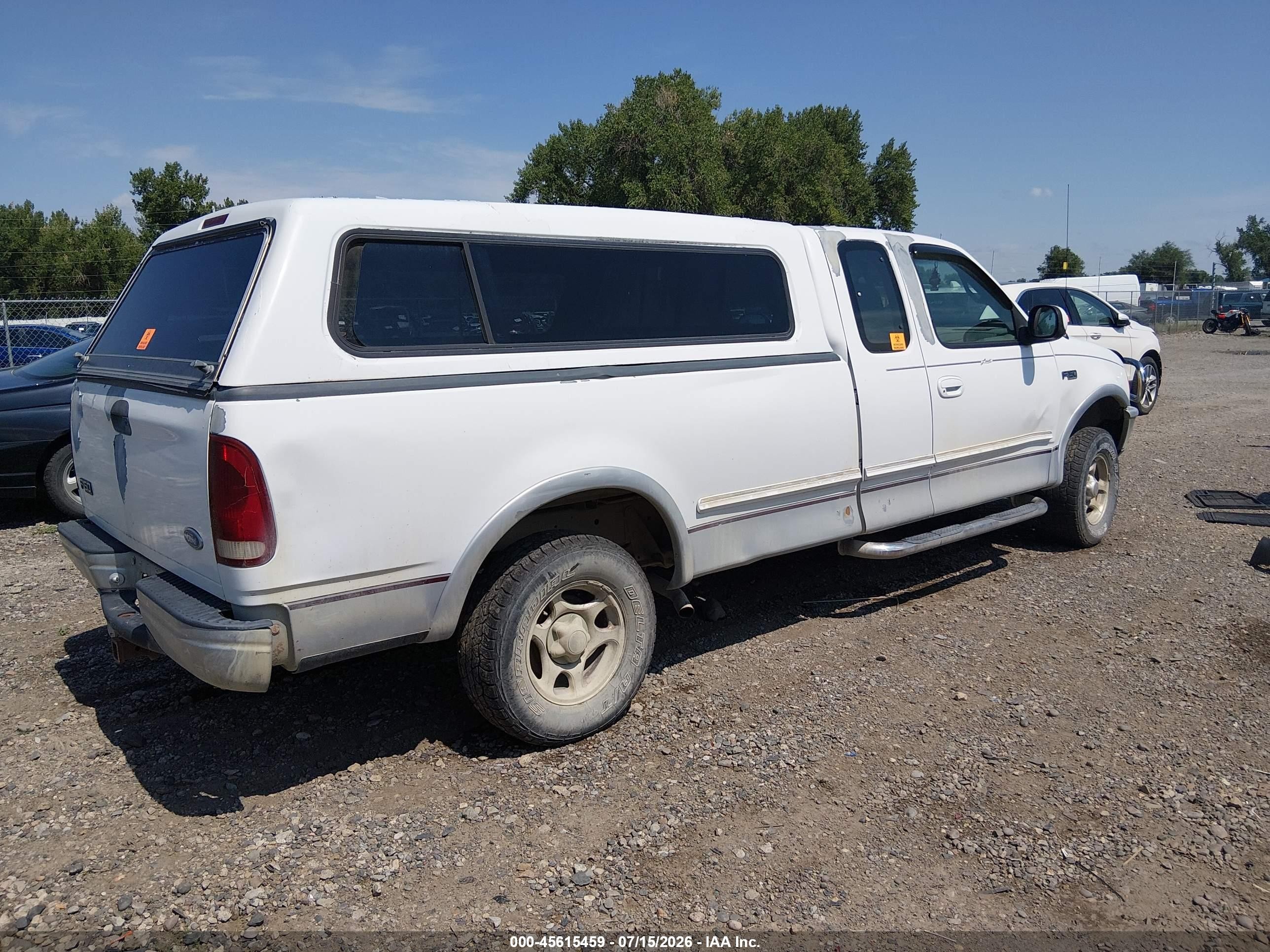 1997 Ford F-150 Lariat/xl/xlt White vin: 1FTDX1866VKA11737