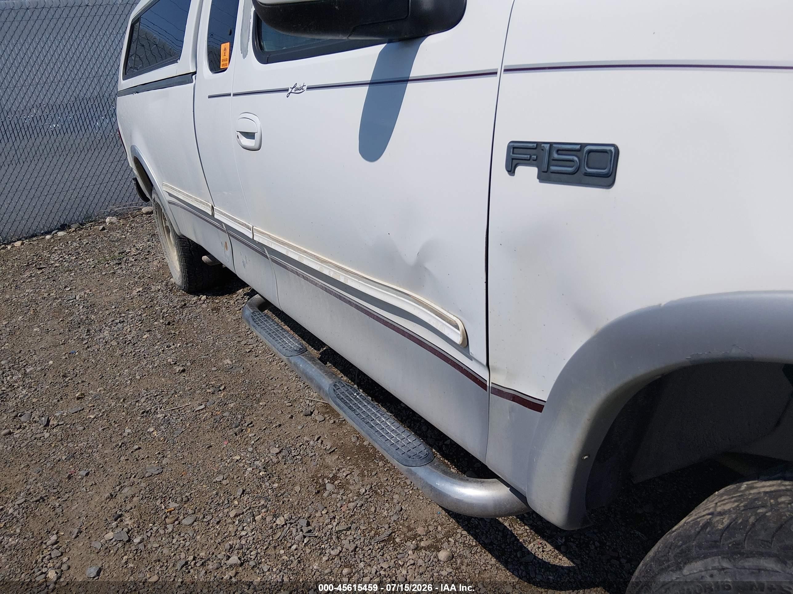 1997 Ford F-150 Lariat/xl/xlt White vin: 1FTDX1866VKA11737