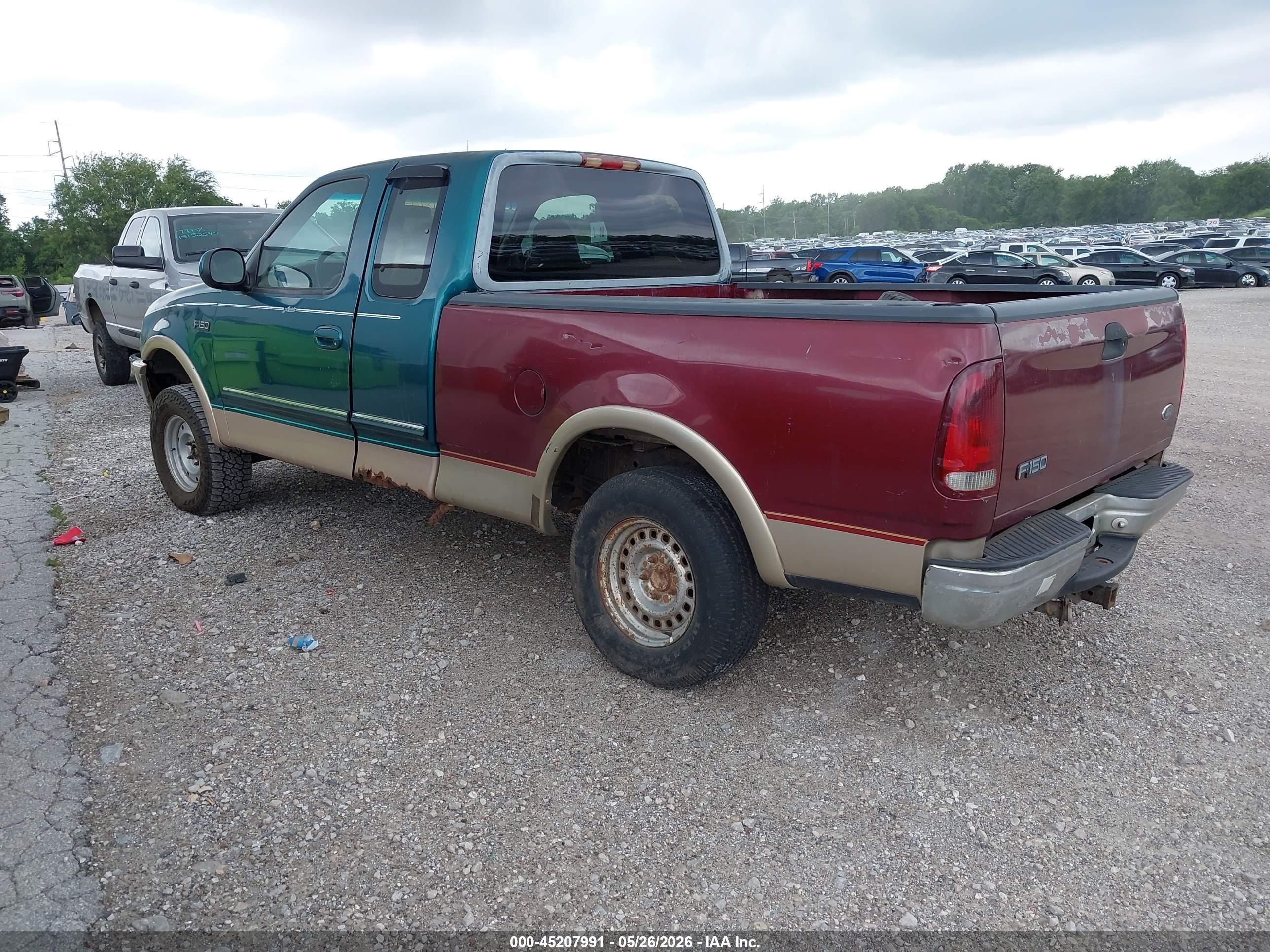 1997 Ford F-150 Lariat/xl/xlt Green vin: 1FTDX1866VKA47587