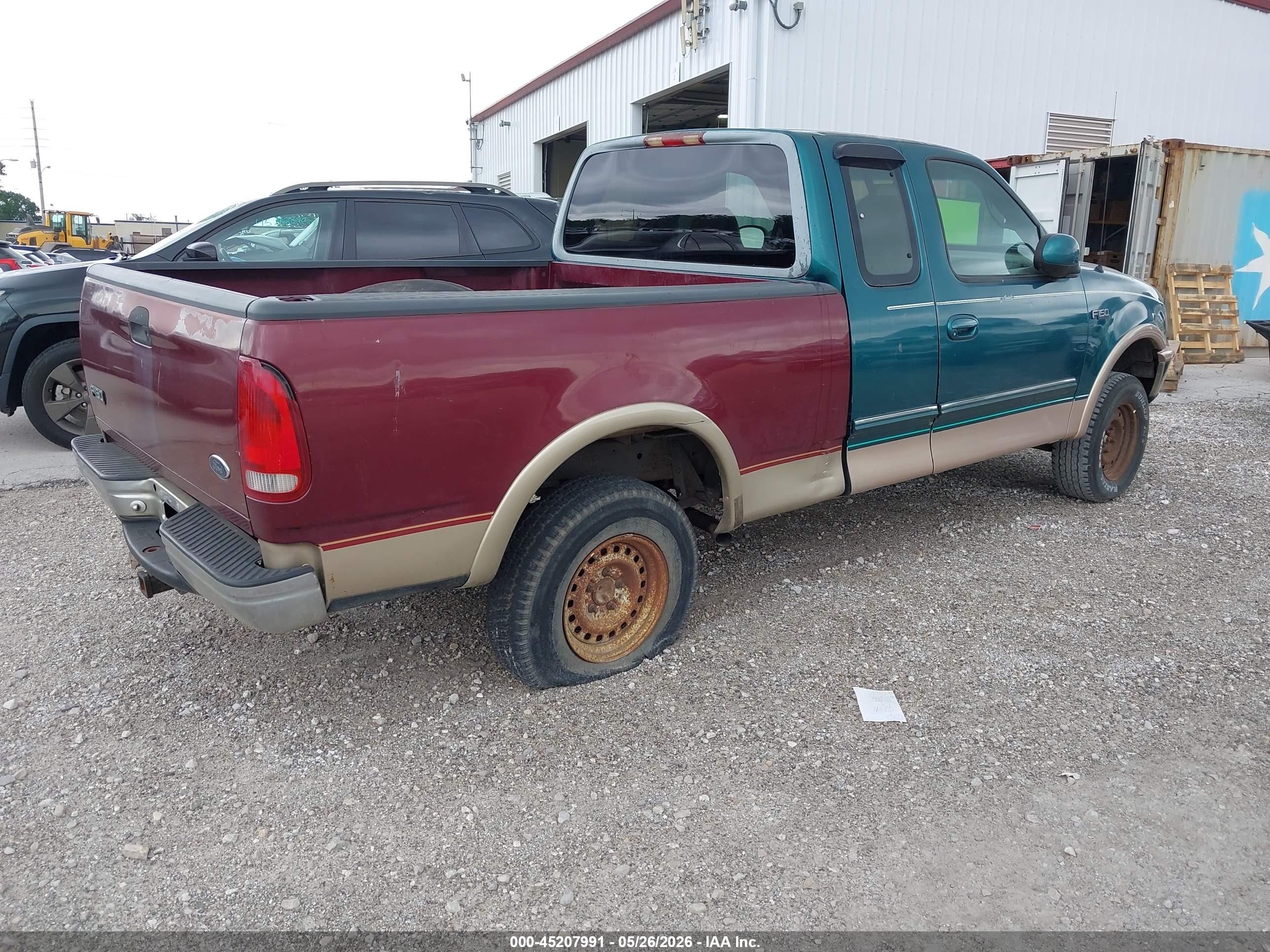 1997 Ford F-150 Lariat/xl/xlt Green vin: 1FTDX1866VKA47587