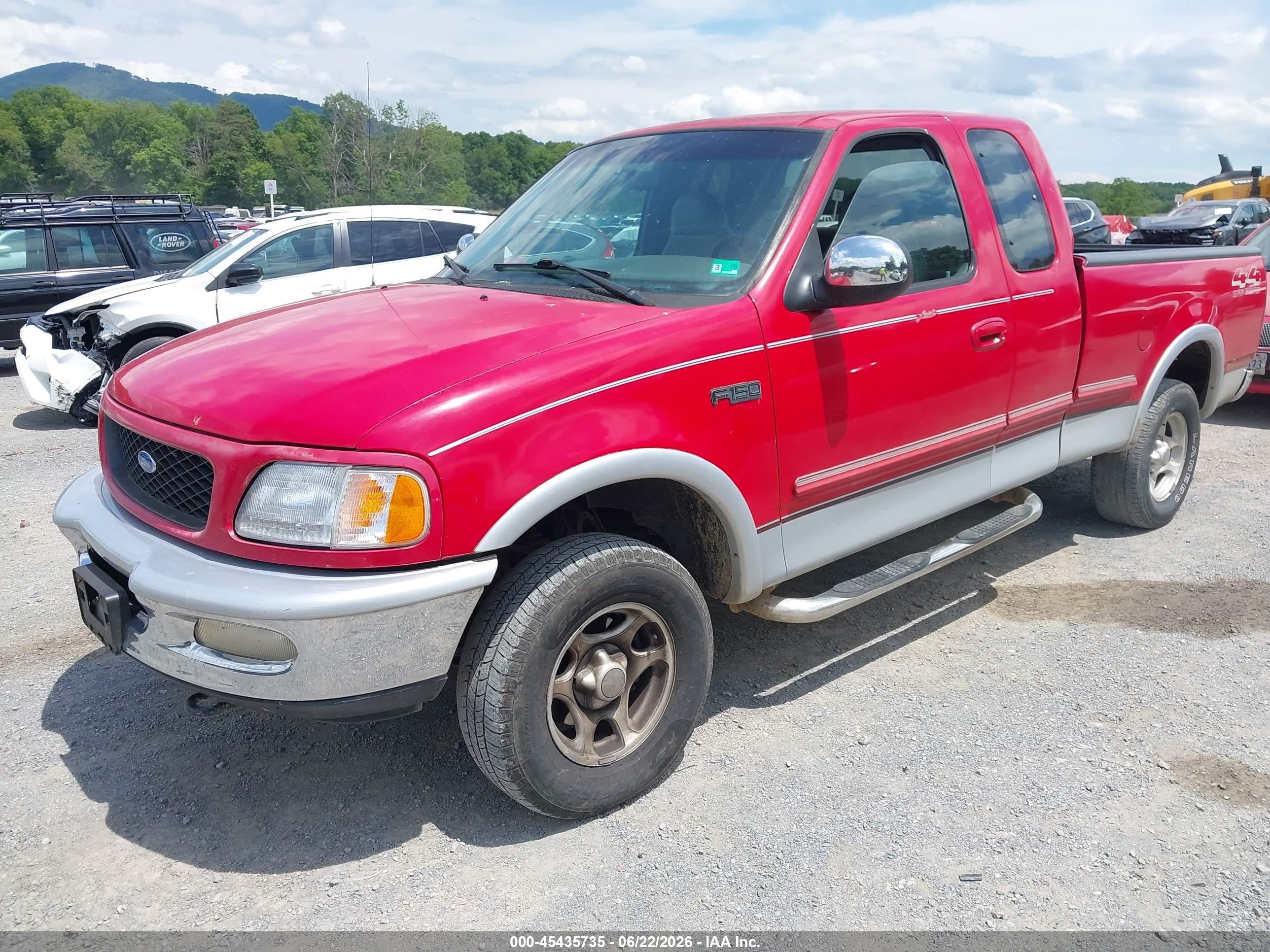 1997 Ford F-150 Lariat/xl/xlt Red vin: 1FTDX18W1VNB26101