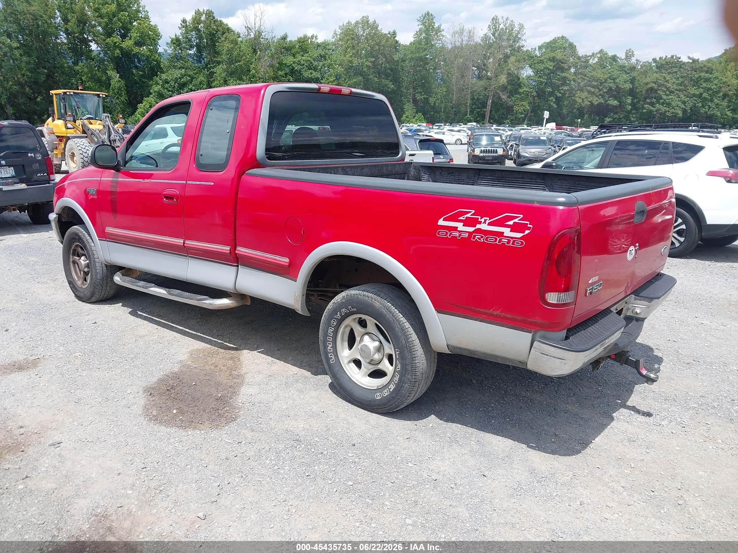 1997 Ford F-150 Lariat/xl/xlt Red vin: 1FTDX18W1VNB26101