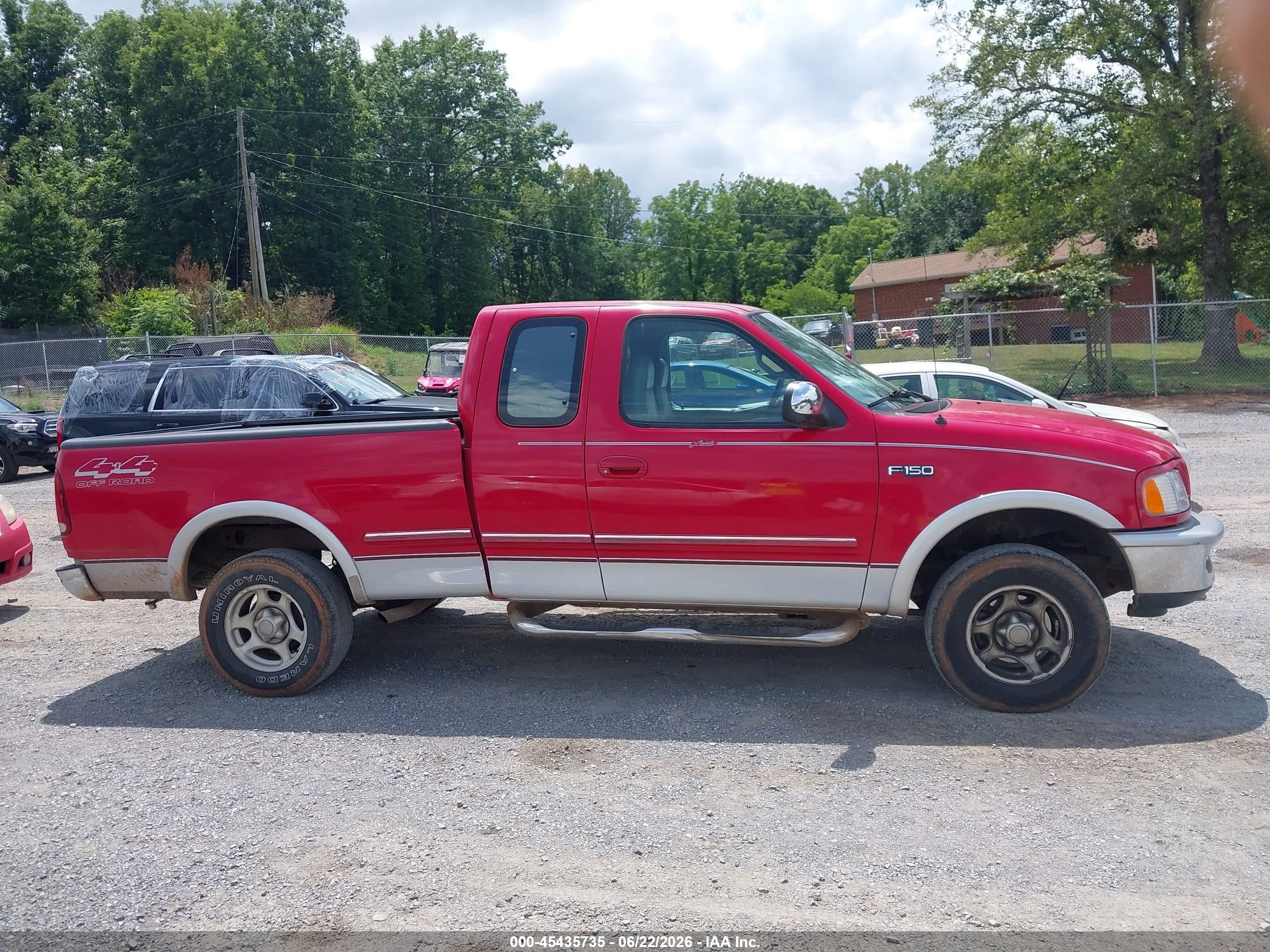 1997 Ford F-150 Lariat/xl/xlt Red vin: 1FTDX18W1VNB26101