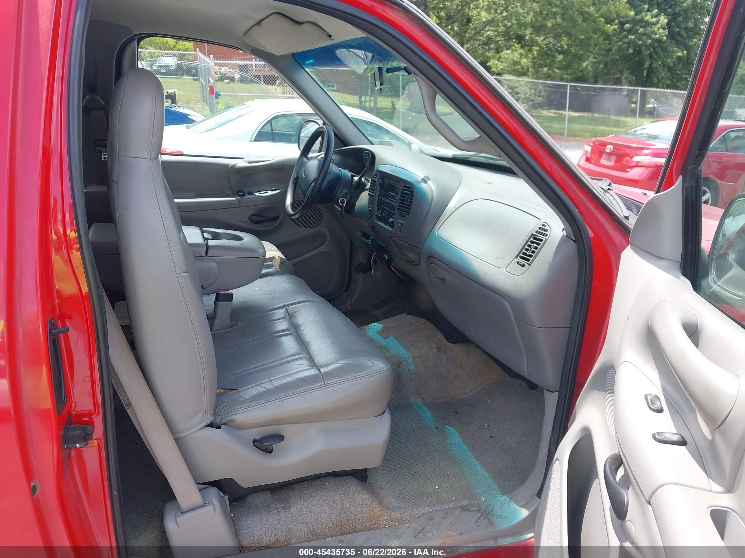1997 Ford F-150 Lariat/xl/xlt Red vin: 1FTDX18W1VNB26101