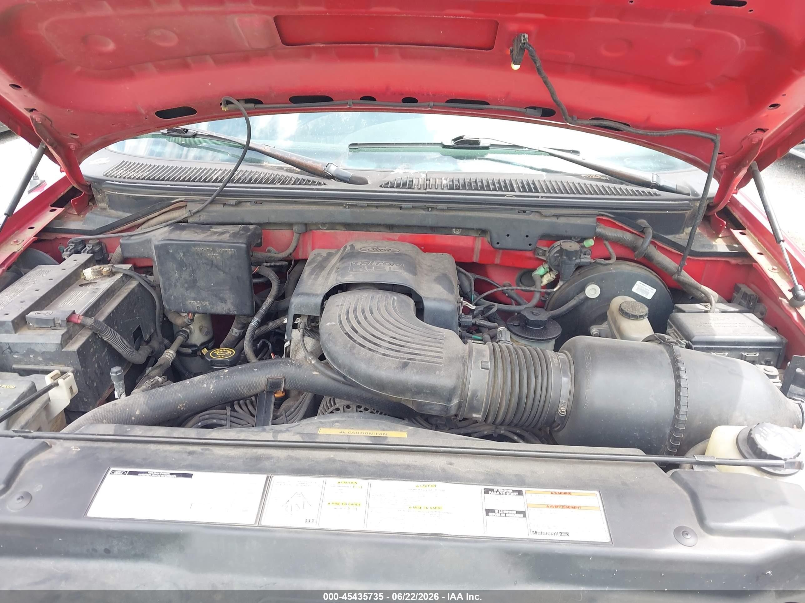 1997 Ford F-150 Lariat/xl/xlt Red vin: 1FTDX18W1VNB26101