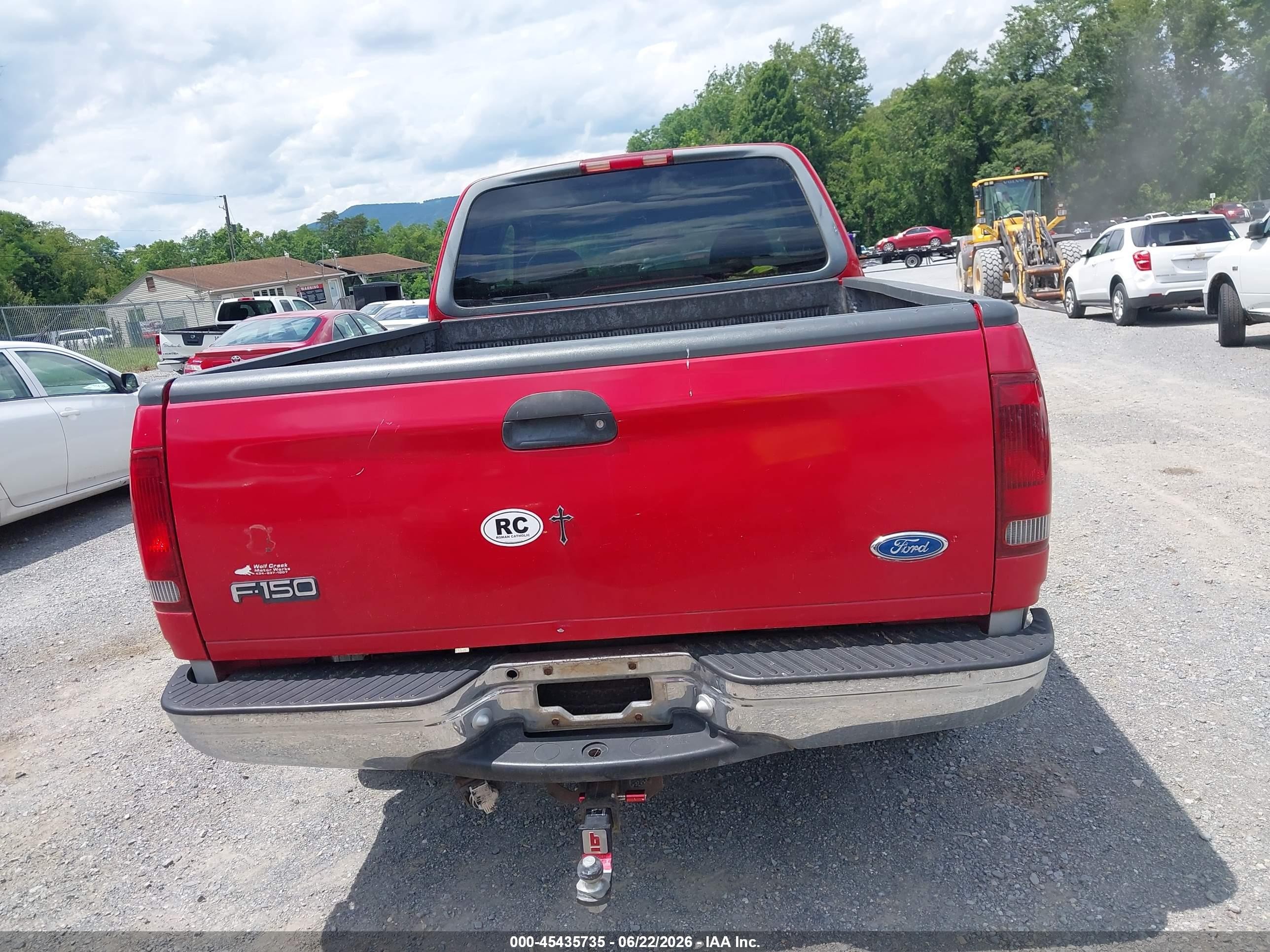 1997 Ford F-150 Lariat/xl/xlt Red vin: 1FTDX18W1VNB26101