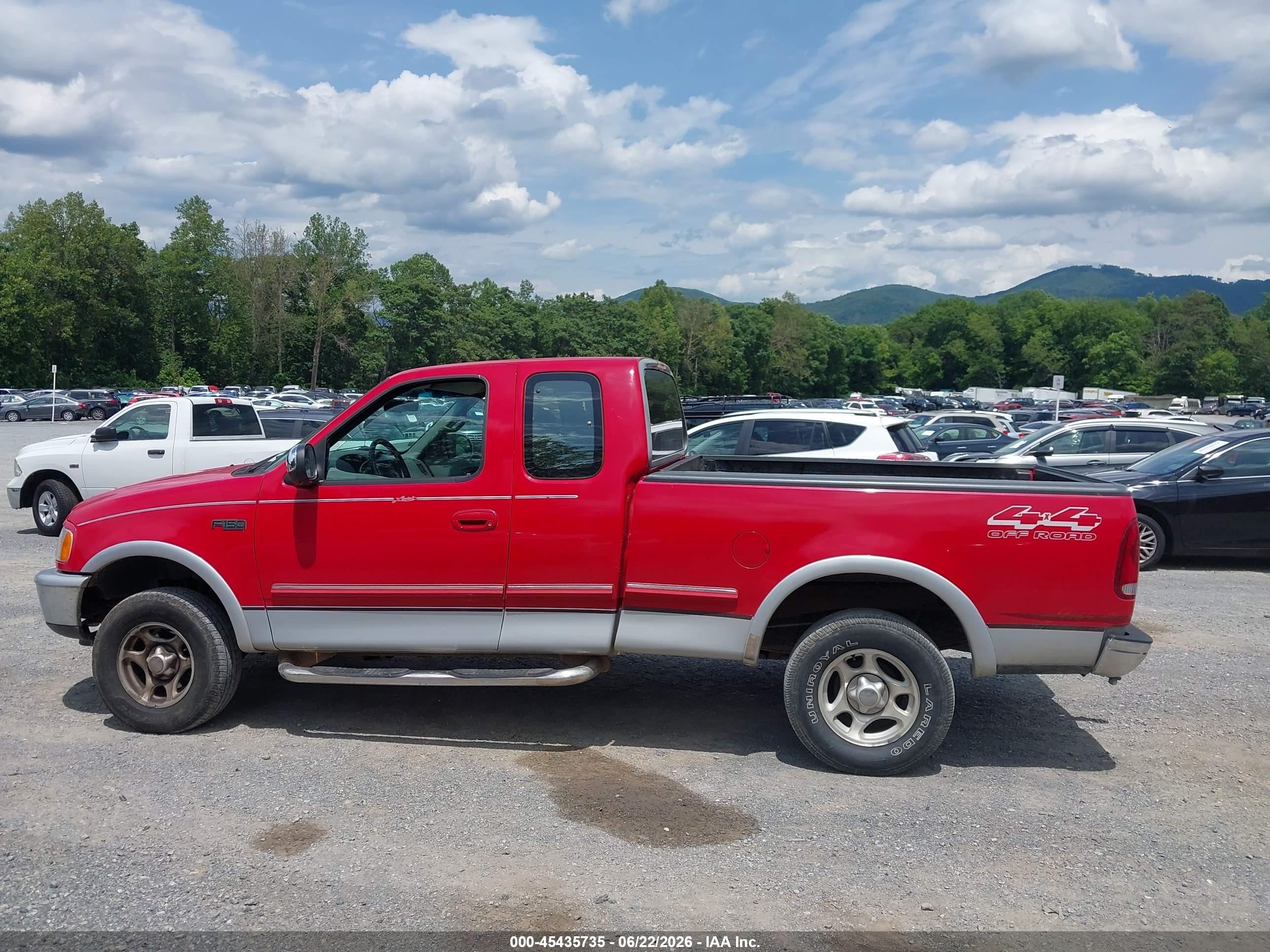 1997 Ford F-150 Lariat/xl/xlt Red vin: 1FTDX18W1VNB26101