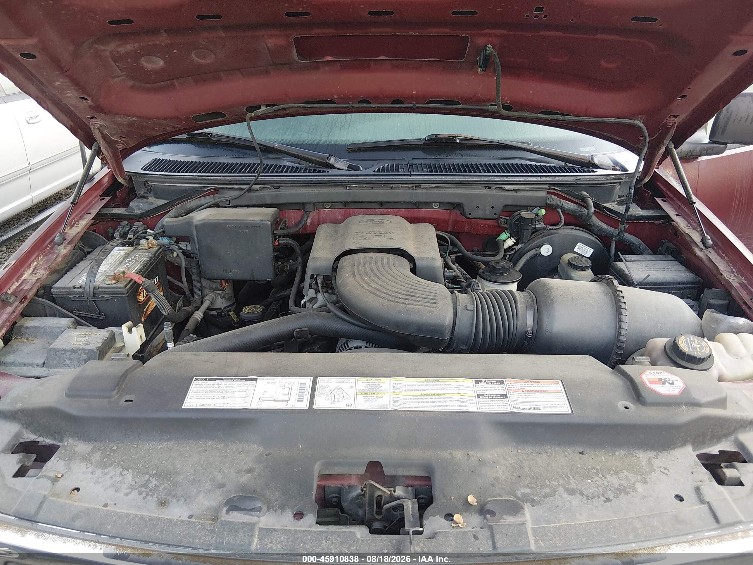 1997 Ford F-150 Lariat/xl/xlt Maroon vin: 1FTDX18W1VNC92487