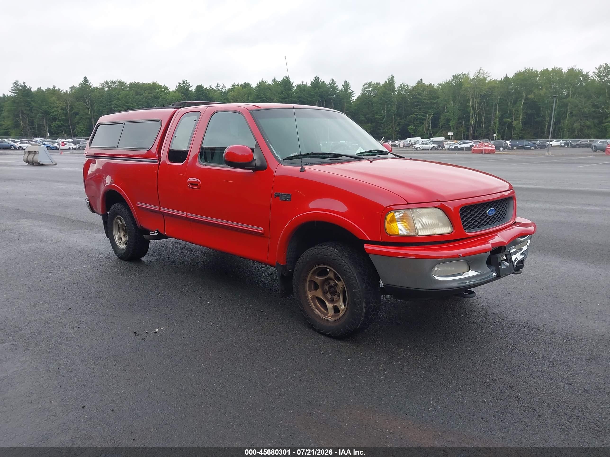 1997 Ford F-150 Lariat/xl/xlt Красный vin: 1FTDX18W2VNC72667