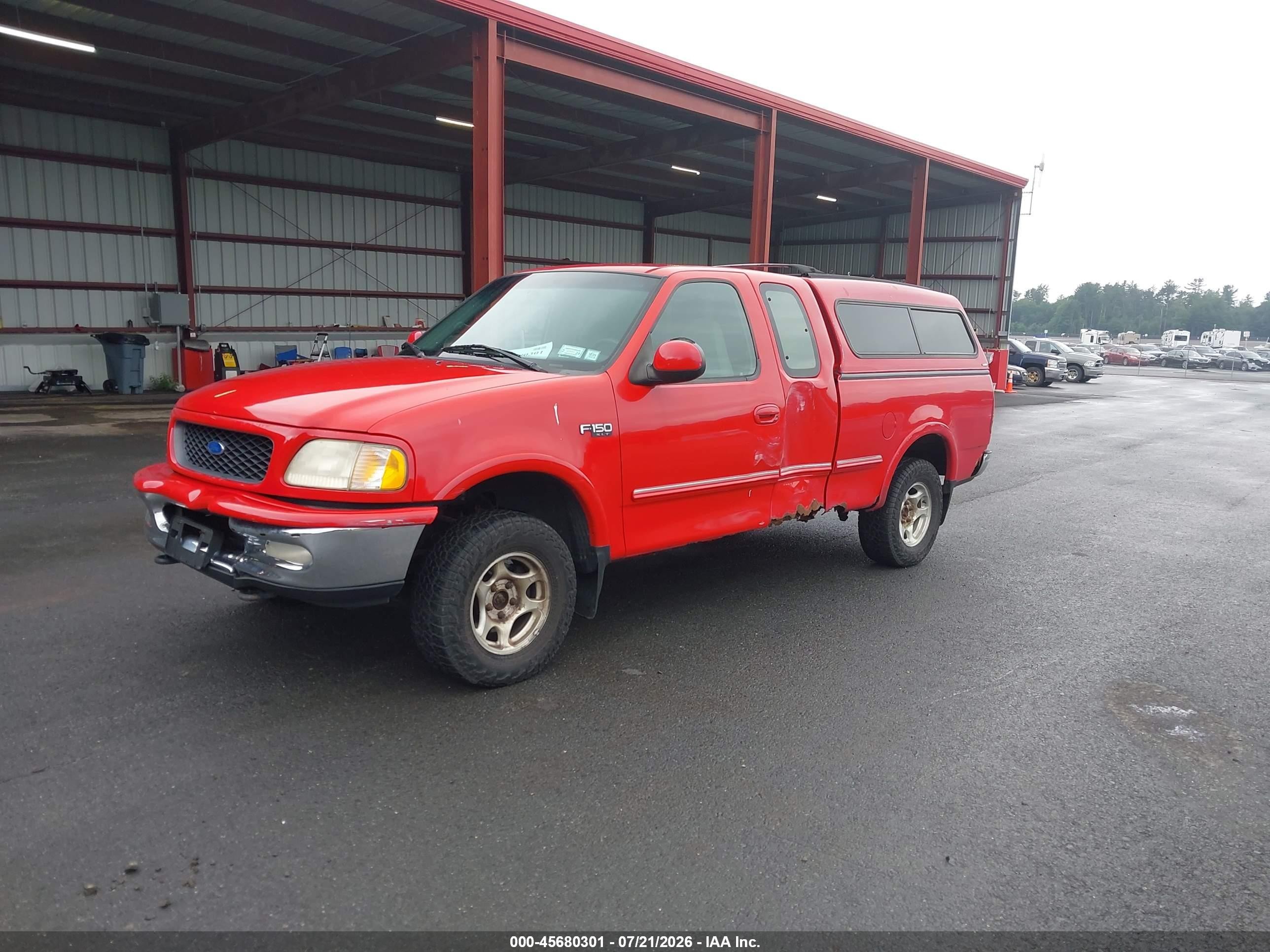 1997 Ford F-150 Lariat/xl/xlt Красный vin: 1FTDX18W2VNC72667