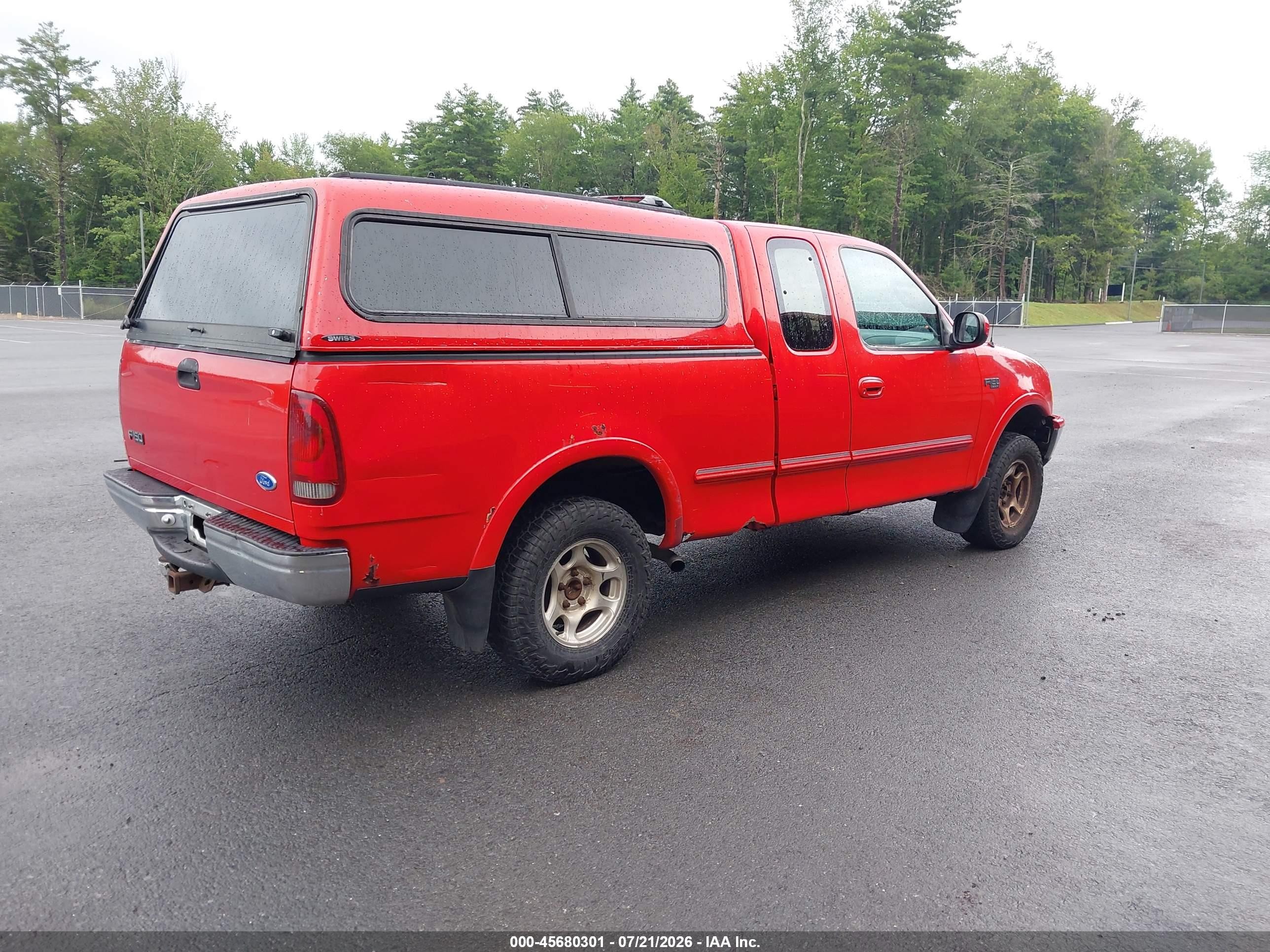 1997 Ford F-150 Lariat/xl/xlt Красный vin: 1FTDX18W2VNC72667