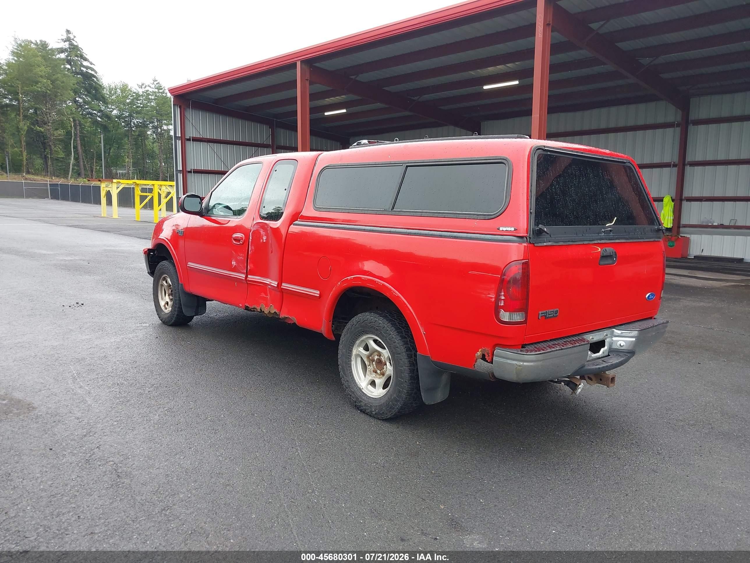 1997 Ford F-150 Lariat/xl/xlt Красный vin: 1FTDX18W2VNC72667