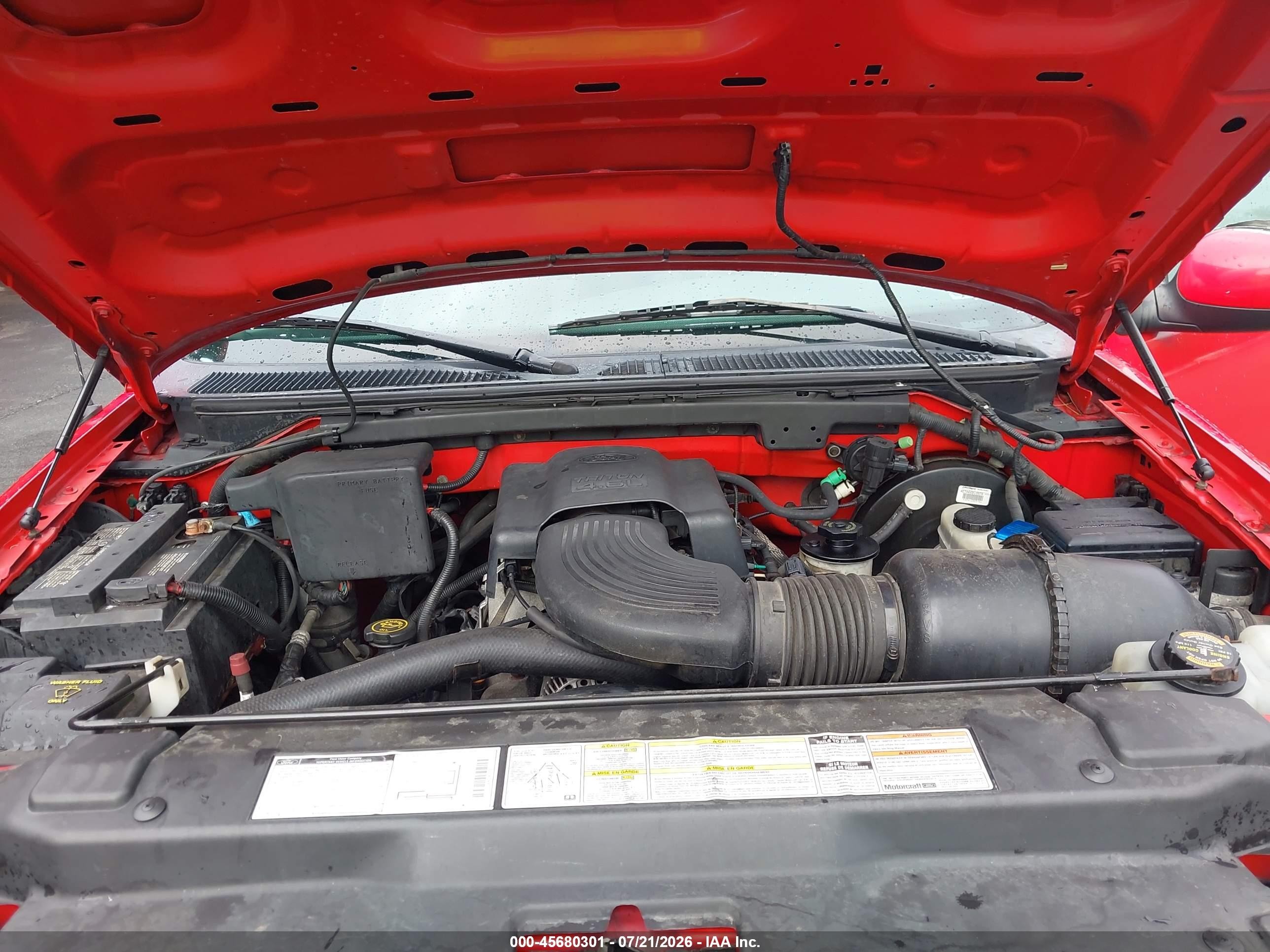 1997 Ford F-150 Lariat/xl/xlt Красный vin: 1FTDX18W2VNC72667