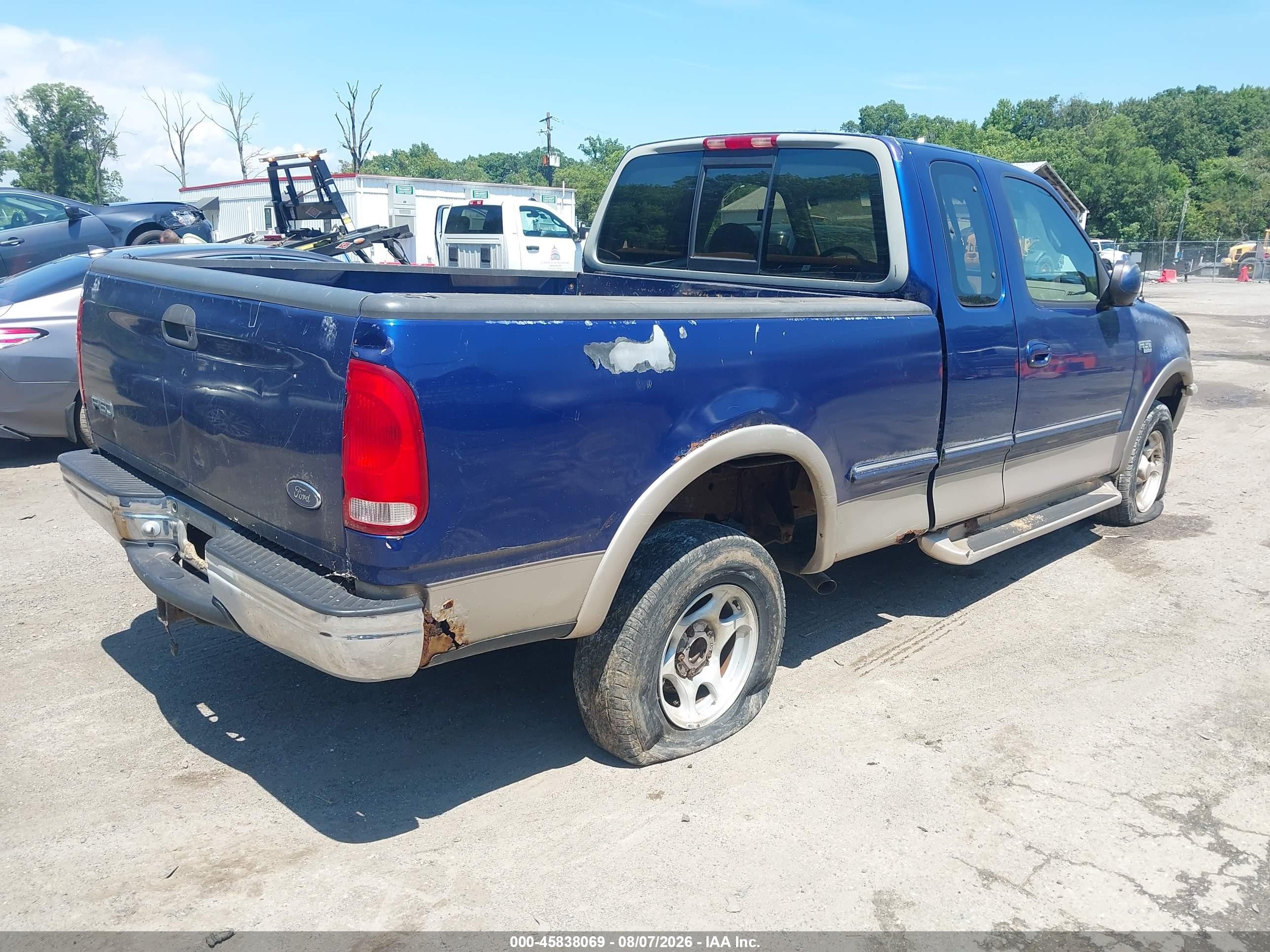 1997 Ford F-150 Lariat/xl/xlt Blue vin: 1FTDX18W3VNC30055