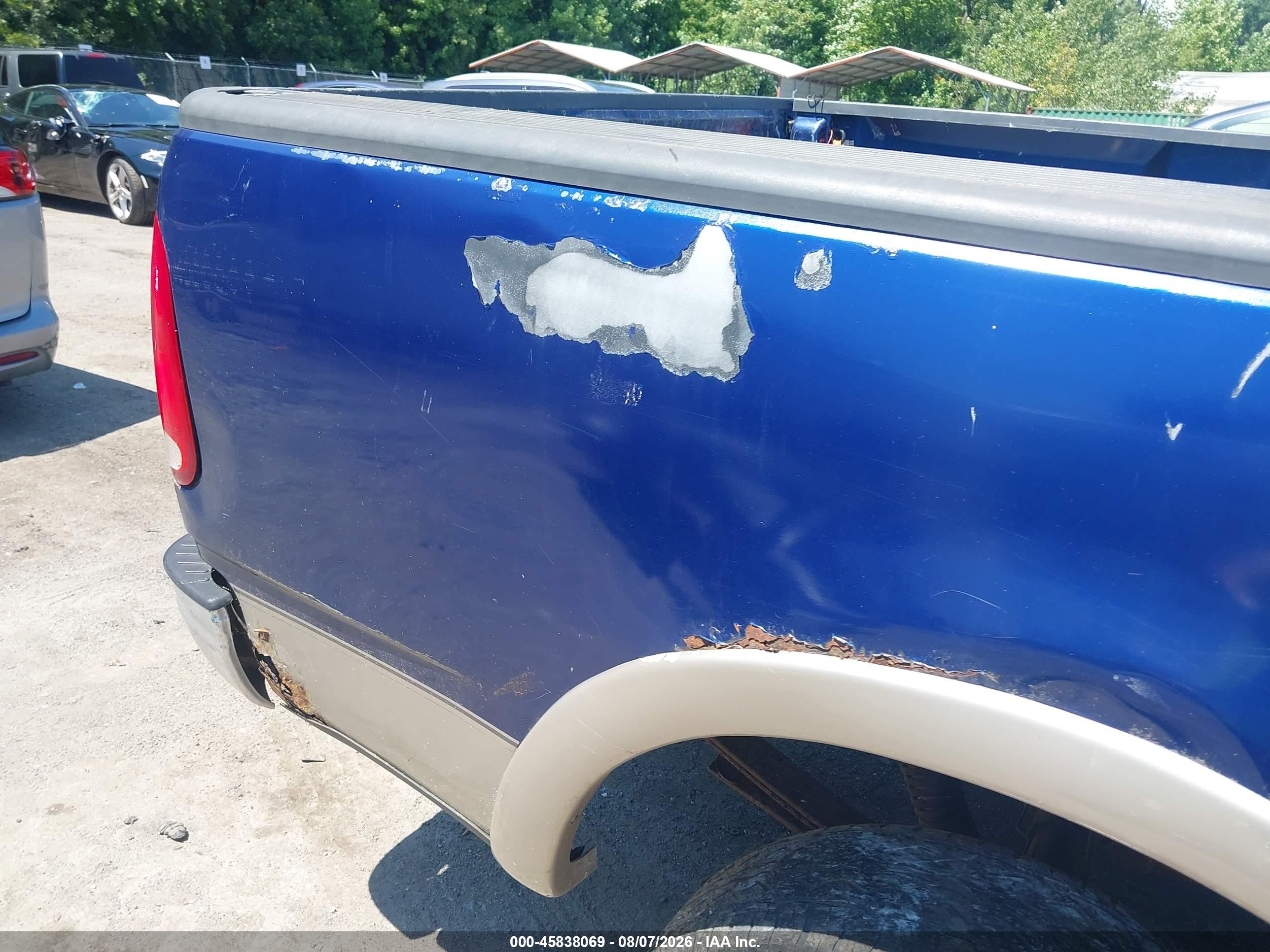 1997 Ford F-150 Lariat/xl/xlt Blue vin: 1FTDX18W3VNC30055