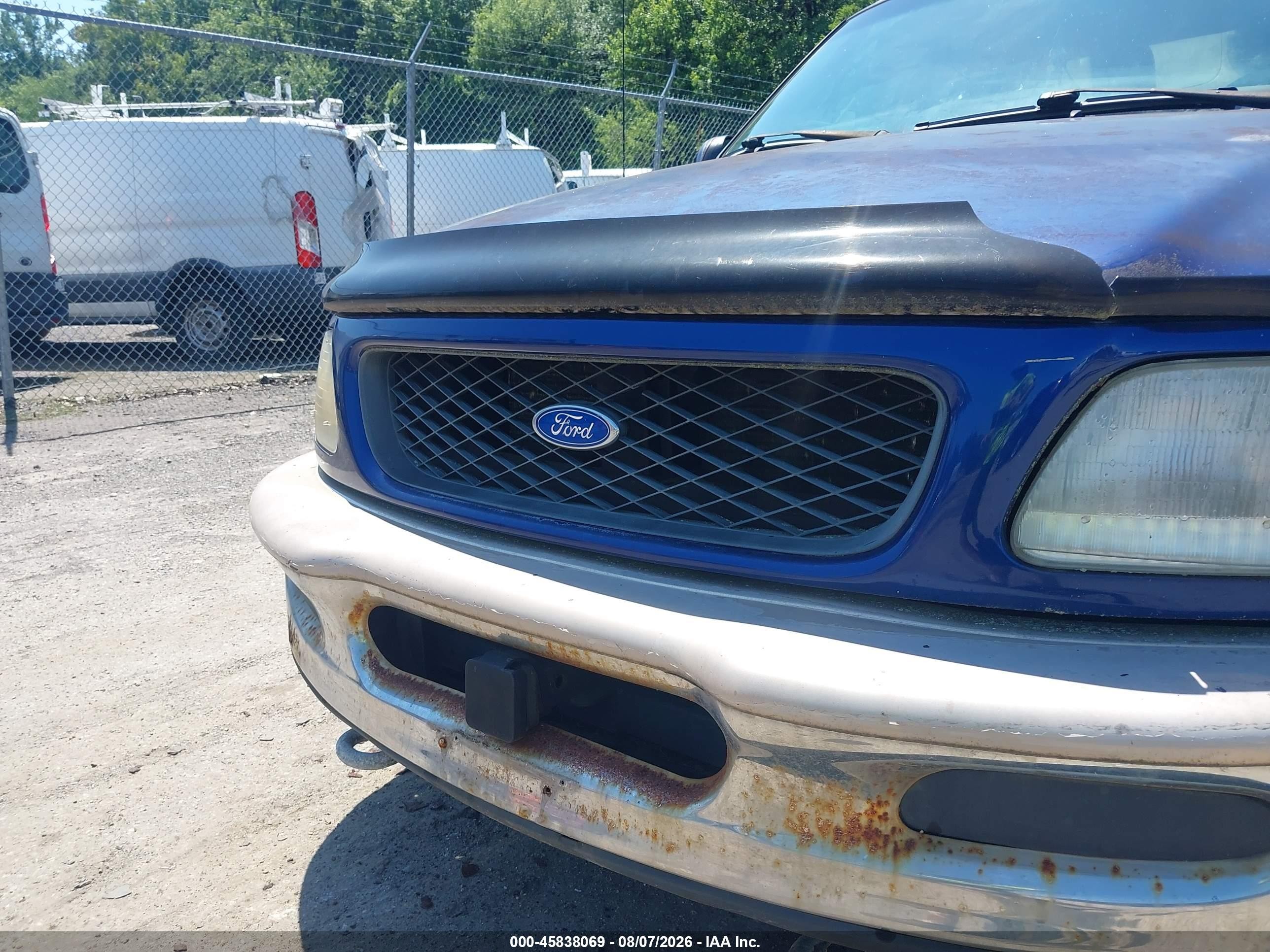 1997 Ford F-150 Lariat/xl/xlt Blue vin: 1FTDX18W3VNC30055