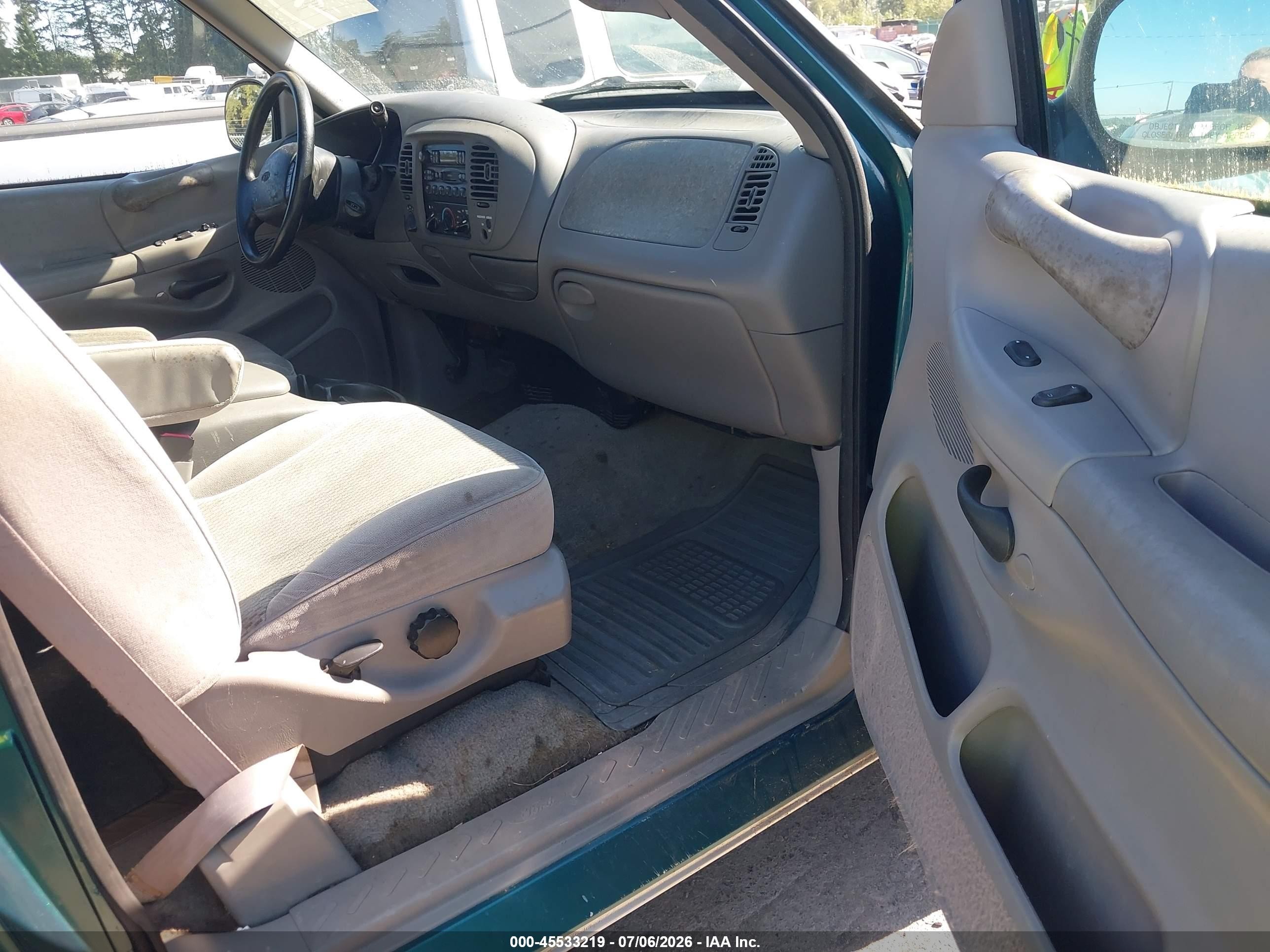 1997 Ford F-150 Lariat/xl/xlt Green vin: 1FTDX18W4VKC93165