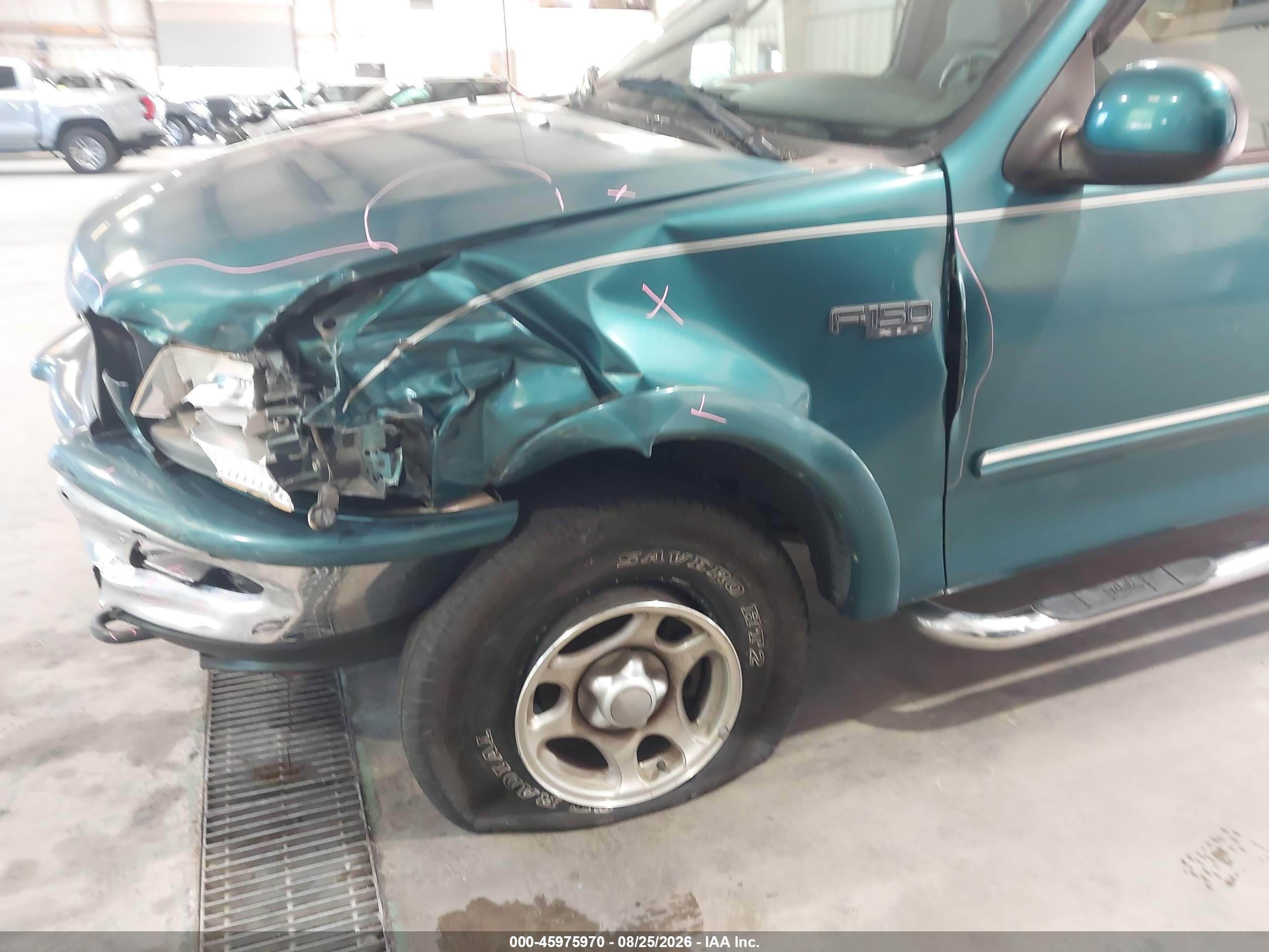 1997 Ford F-150 Lariat/xl/xlt Green vin: 1FTDX18W4VND10660