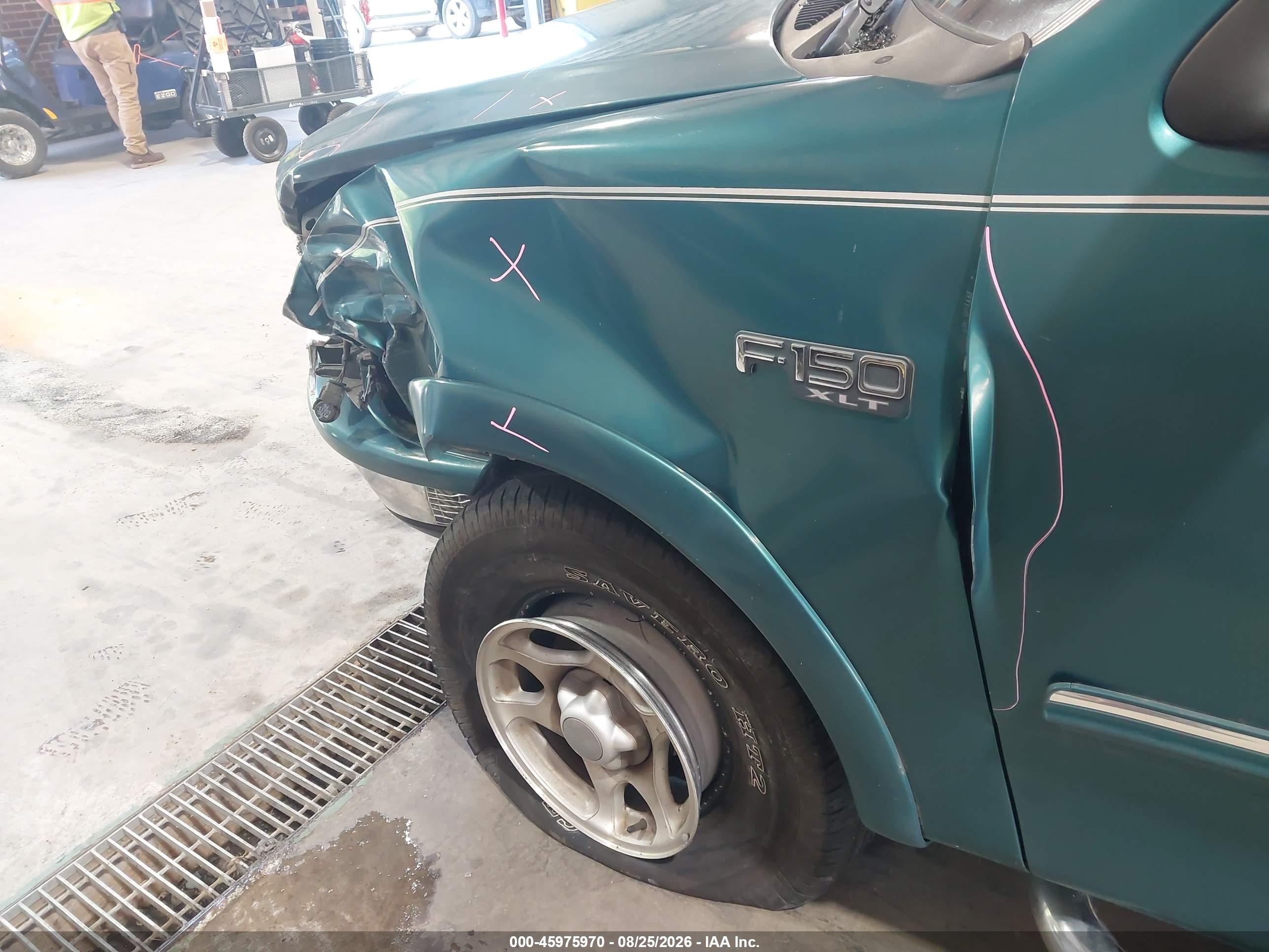 1997 Ford F-150 Lariat/xl/xlt Green vin: 1FTDX18W4VND10660