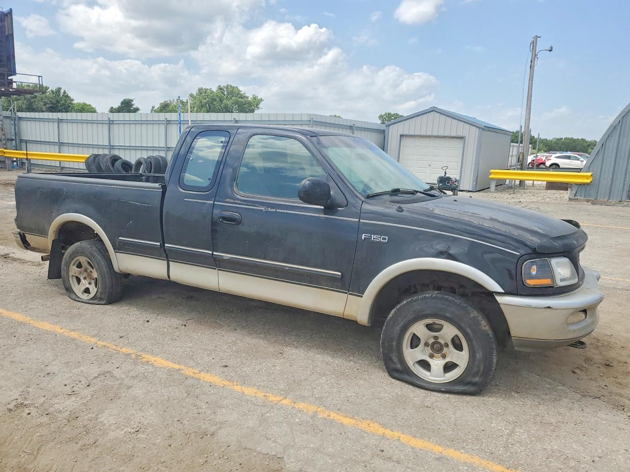 1997 Ford F150 Lariat Black vin: 1FTDX18W7VKB65874