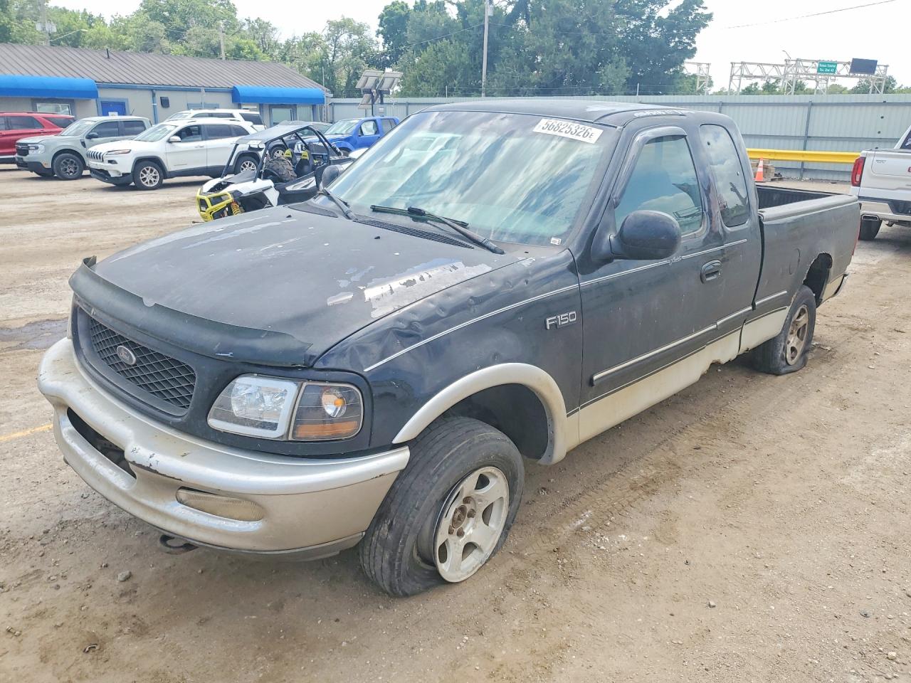 1997 Ford F150 Lariat Black vin: 1FTDX18W7VKB65874