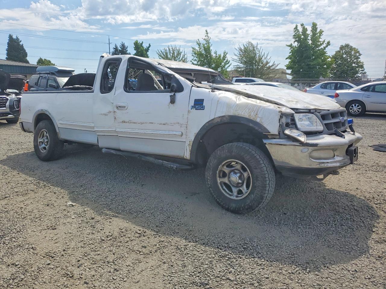 1997 Ford F150 White vin: 1FTDX18W7VKB92556