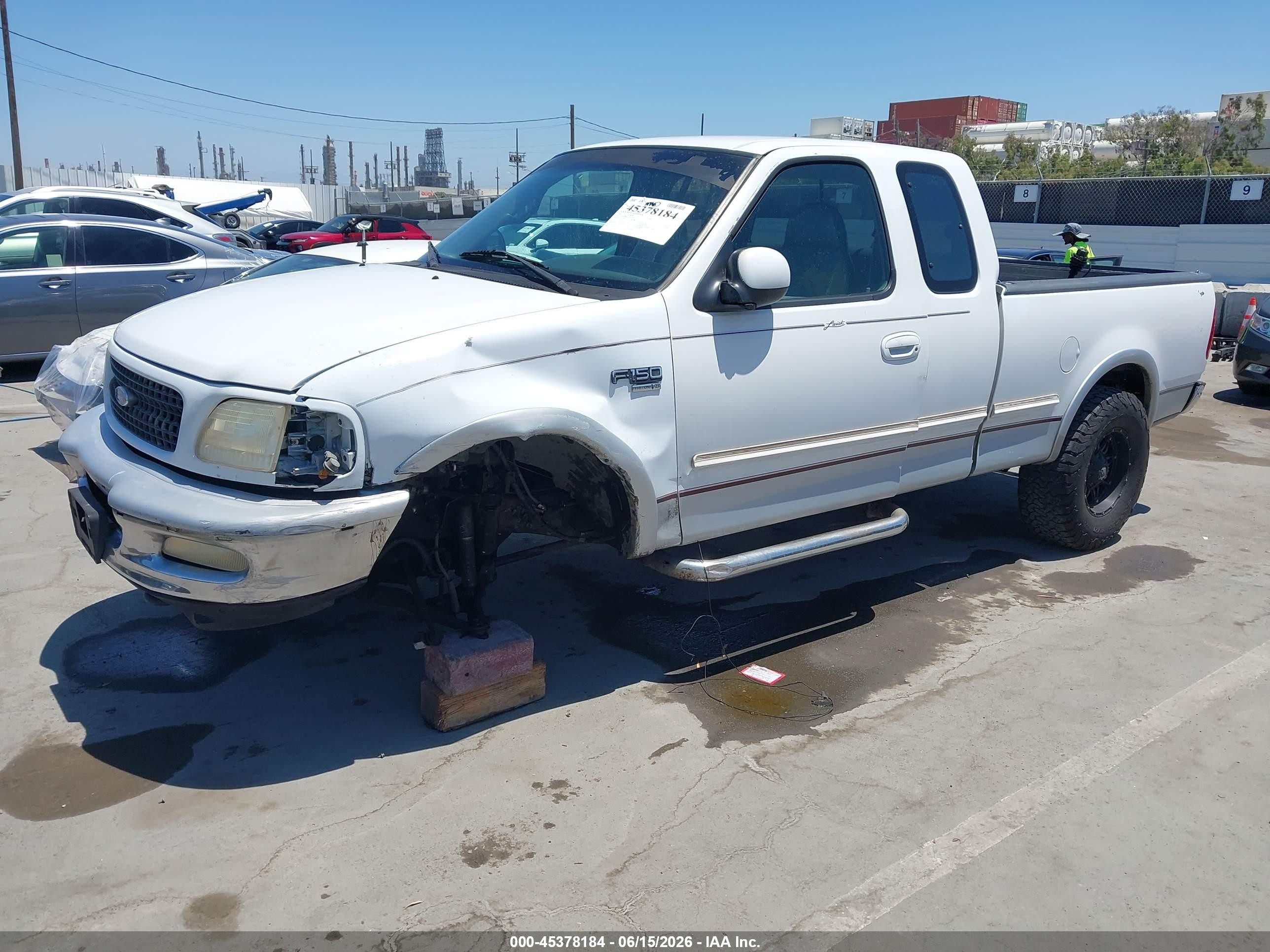 1997 Ford F-150 Lariat/xl/xlt White vin: 1FTDX18W9VKC72179