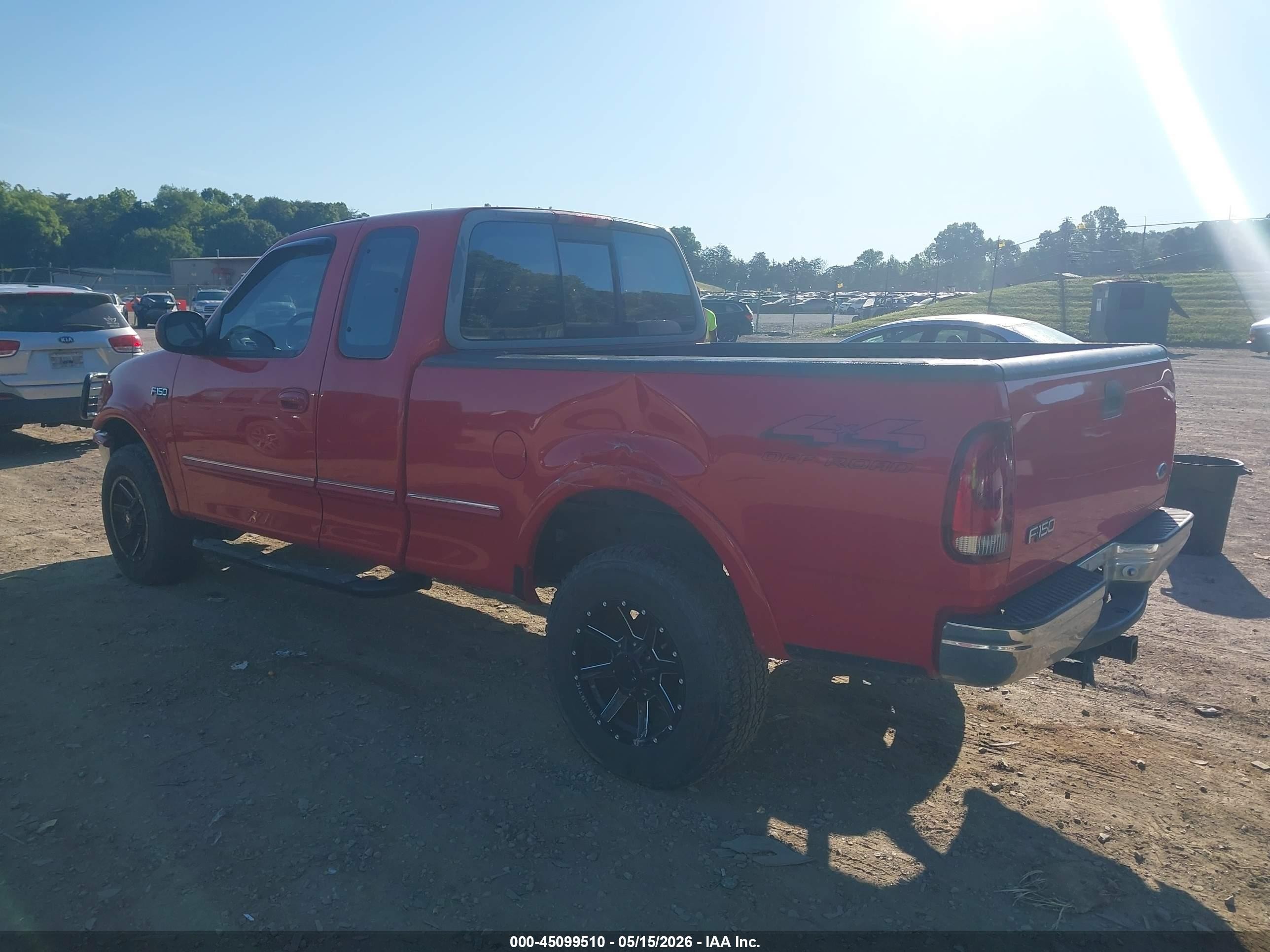 1997 Ford F-150 Lariat/xl/xlt Red vin: 1FTDX18WXVNC05251