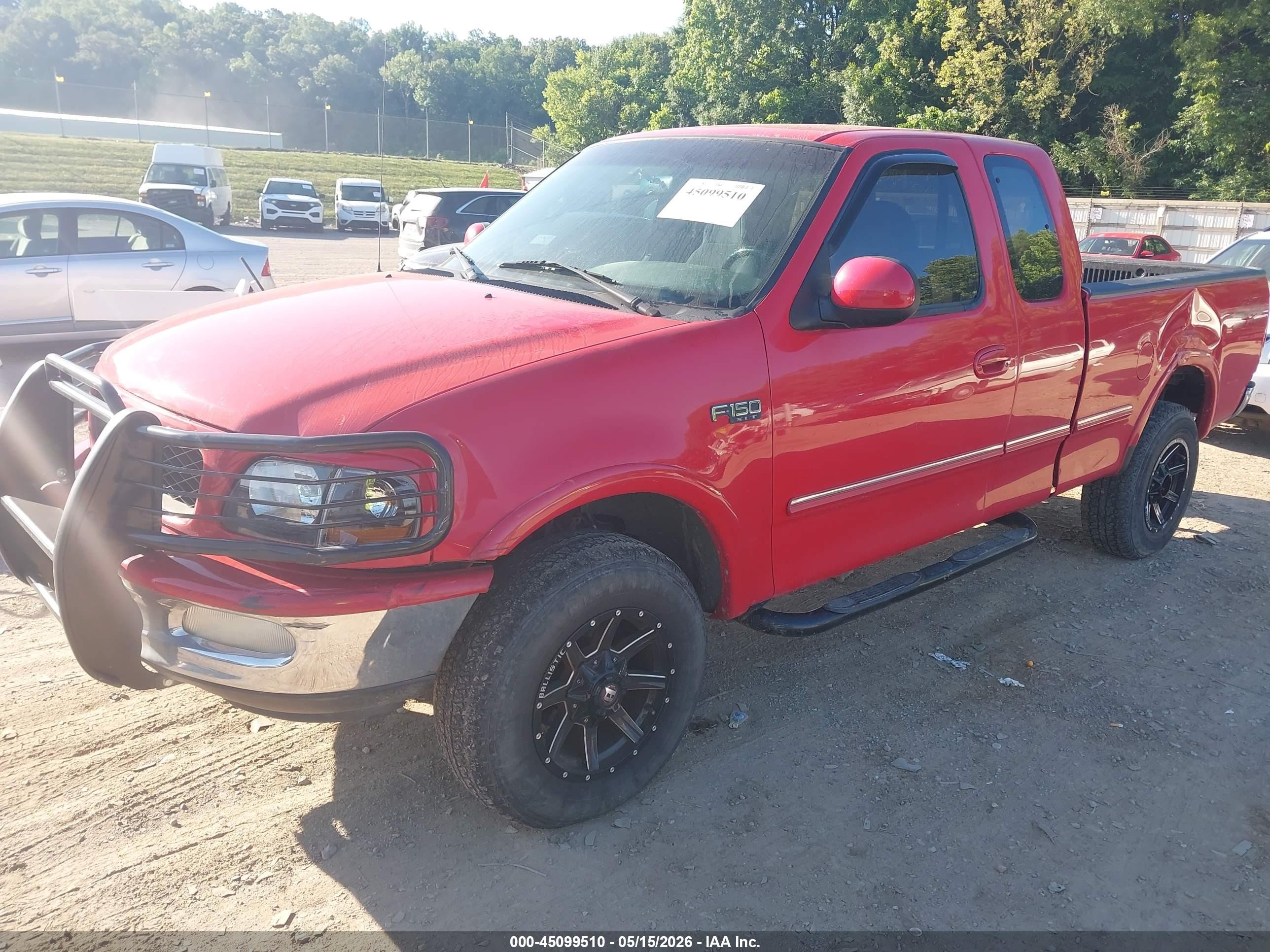 1997 Ford F-150 Lariat/xl/xlt Red vin: 1FTDX18WXVNC05251