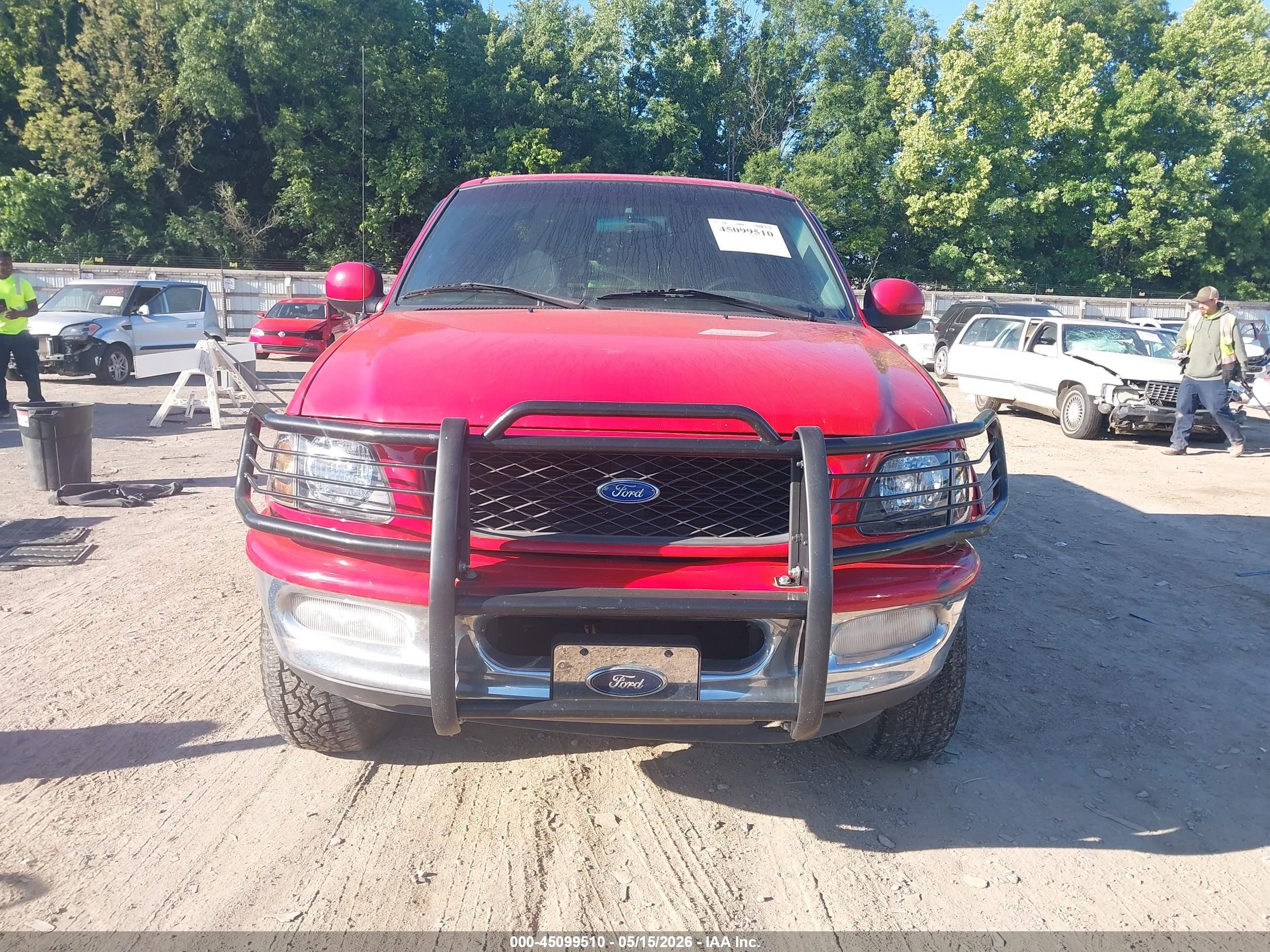 1997 Ford F-150 Lariat/xl/xlt Red vin: 1FTDX18WXVNC05251