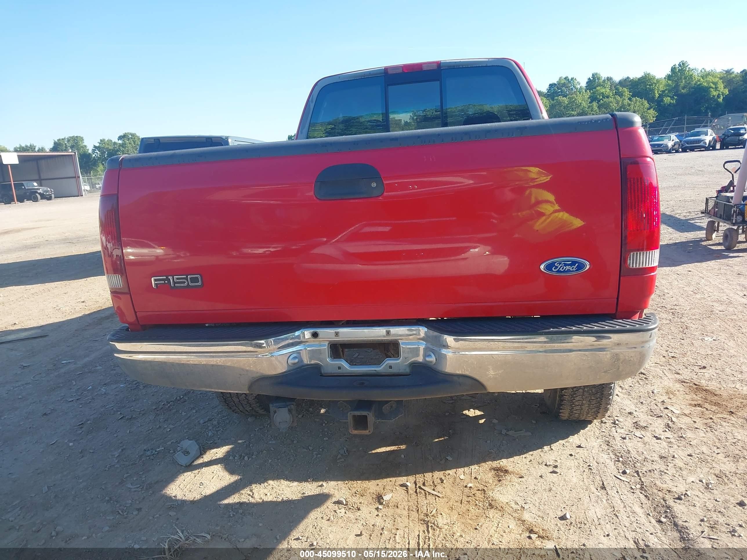 1997 Ford F-150 Lariat/xl/xlt Red vin: 1FTDX18WXVNC05251