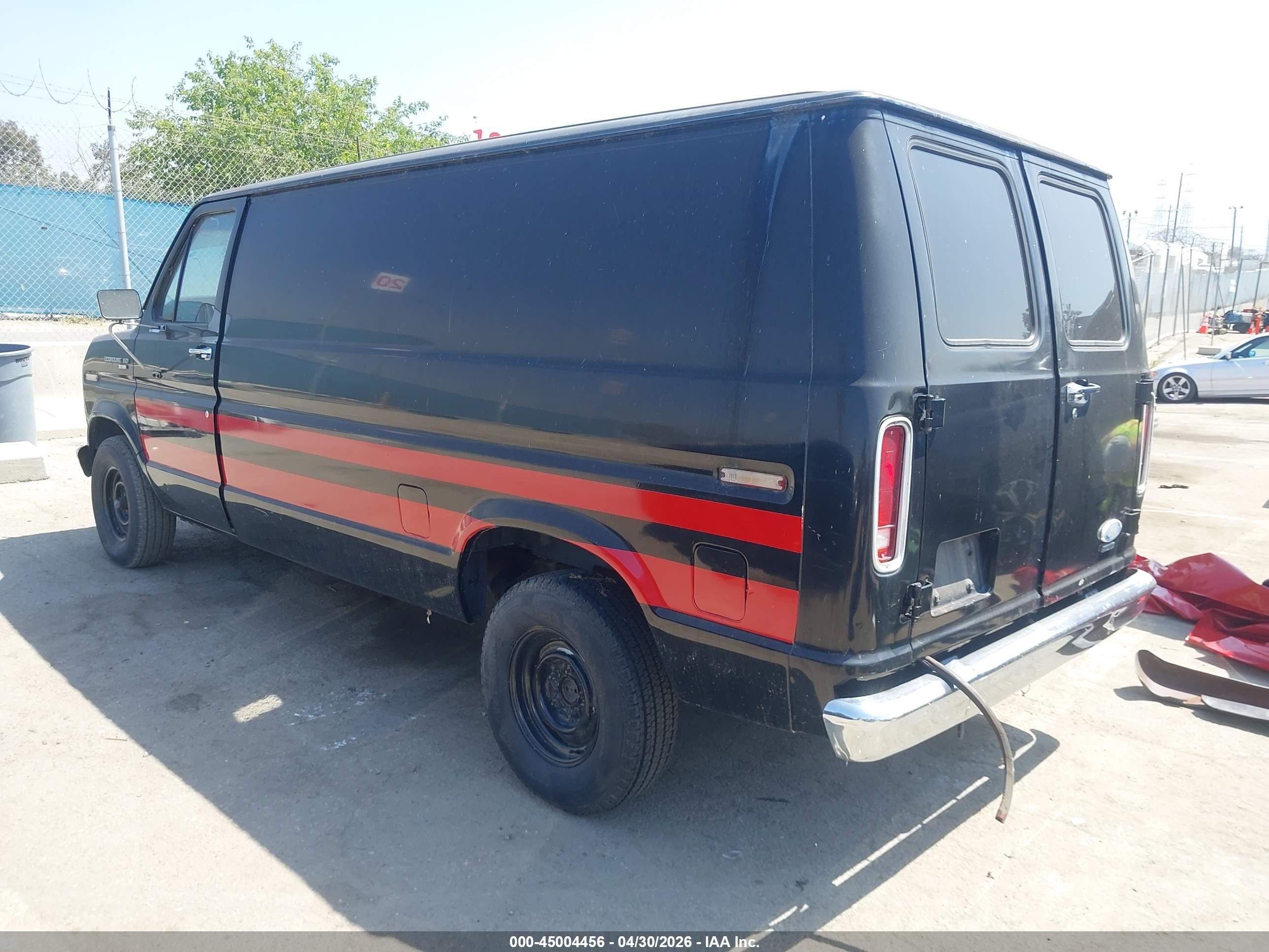 1985 Ford Econoline E150 Van Black vin: 1FTEE14F4FHB90990