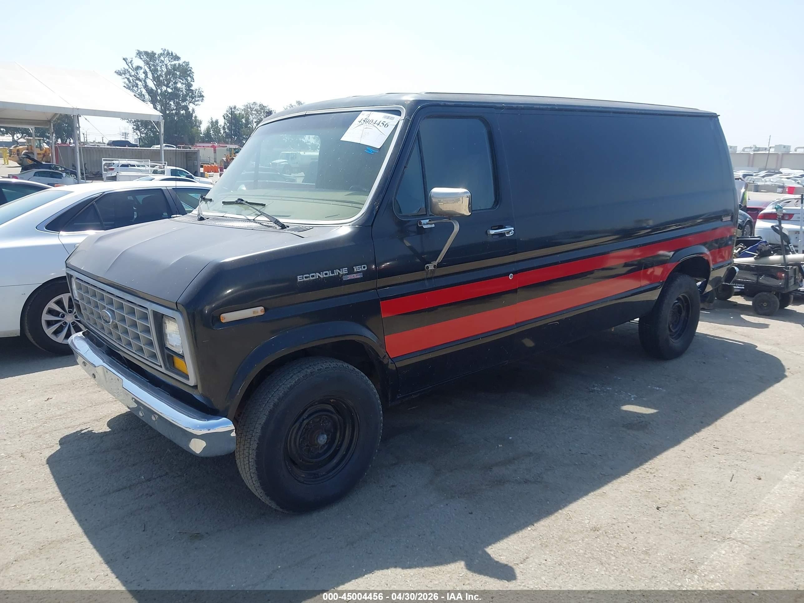 1985 Ford Econoline E150 Van Black vin: 1FTEE14F4FHB90990