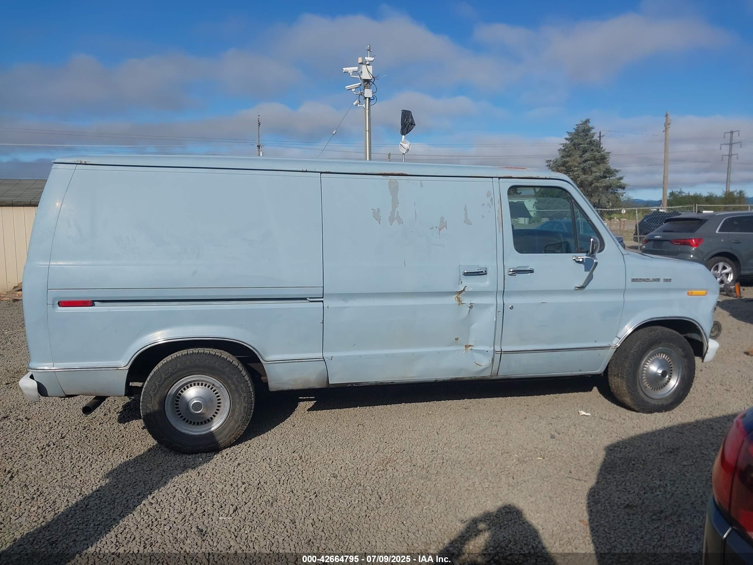 1988 Ford Econoline E150 Van Light Blue vin: 1FTEE14H2JHA59275