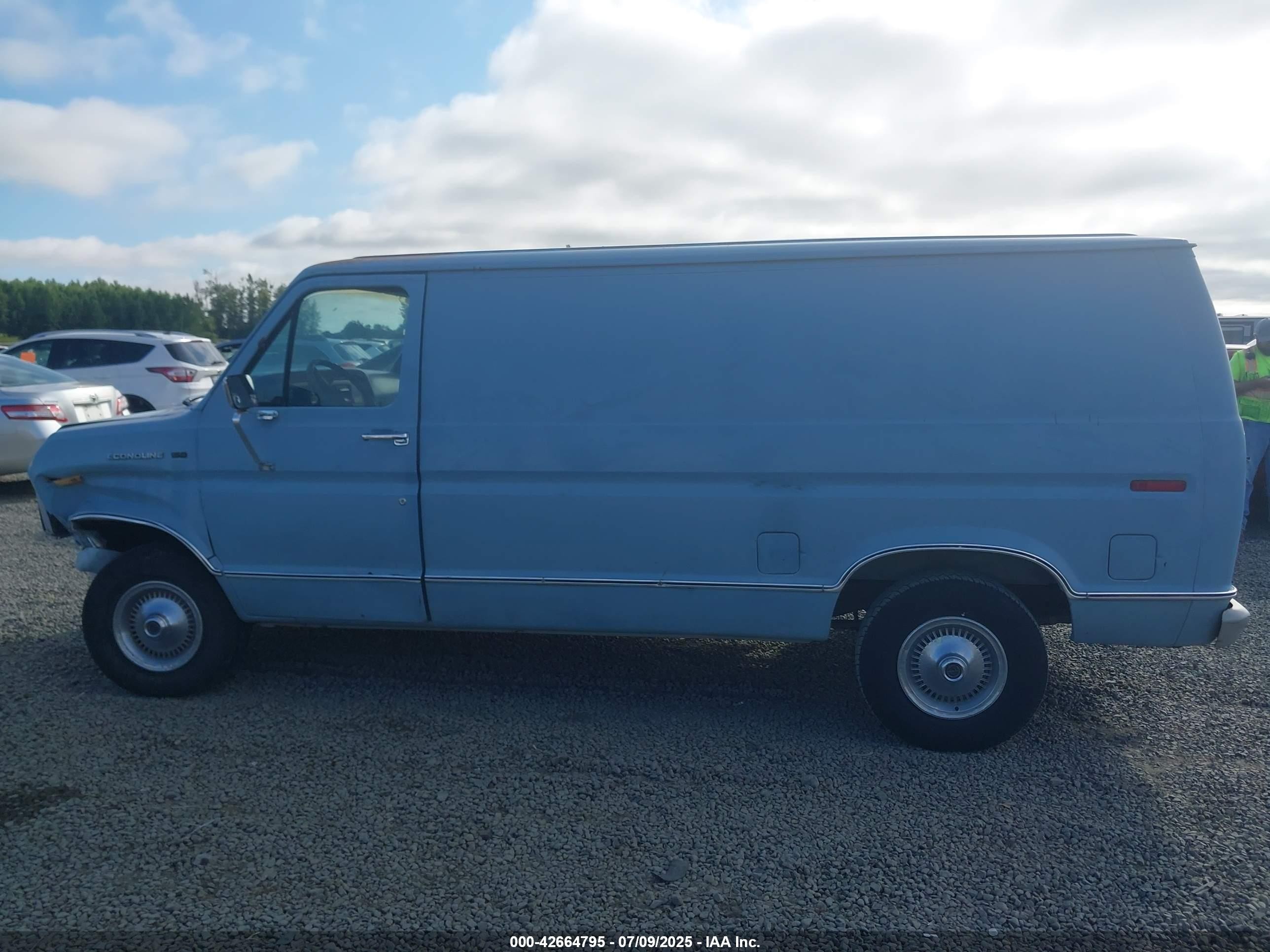 1988 Ford Econoline E150 Van Light Blue vin: 1FTEE14H2JHA59275