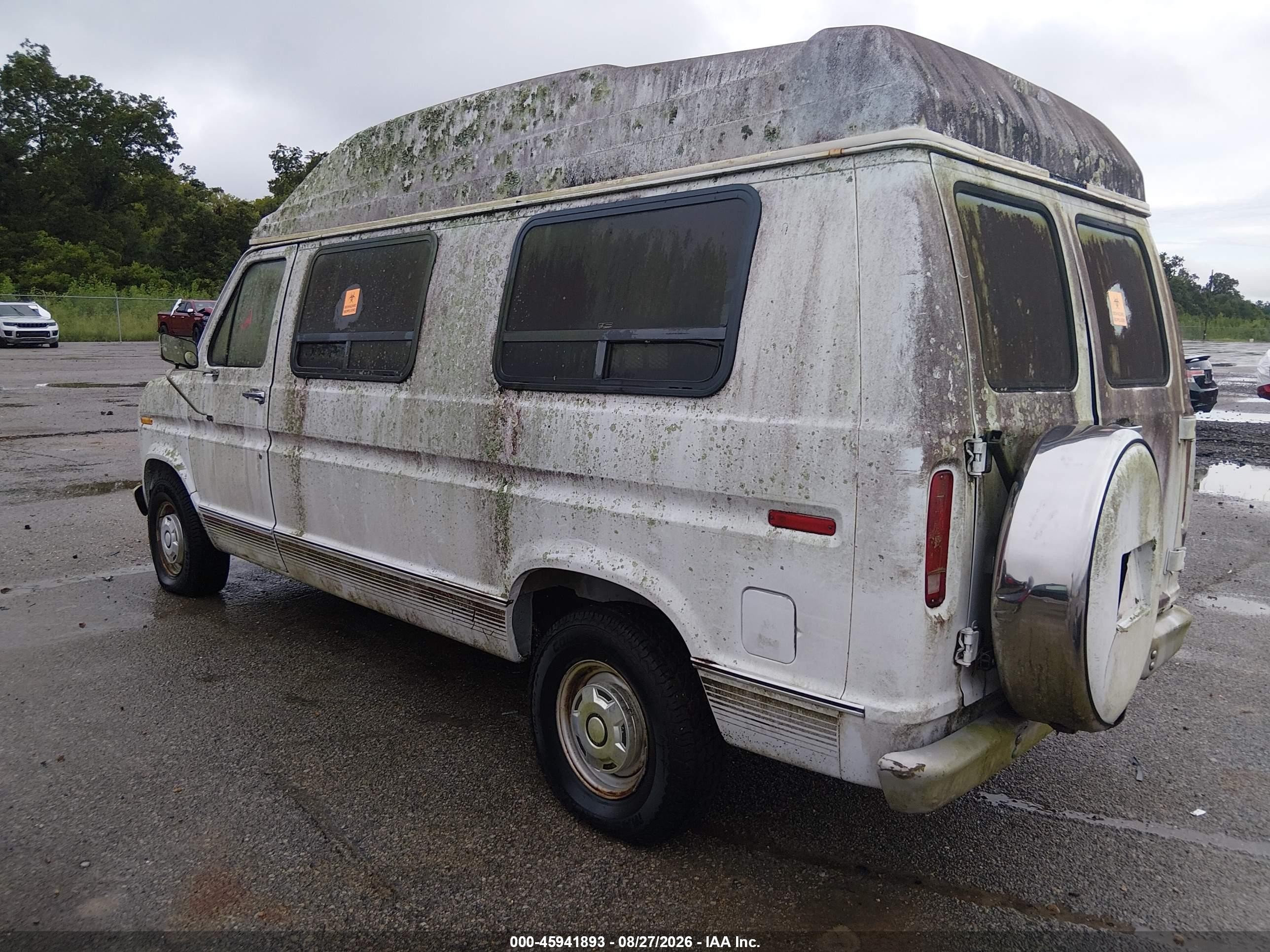 1991 Ford Econoline E150 Van White vin: 1FTEE14Y2MHB41625