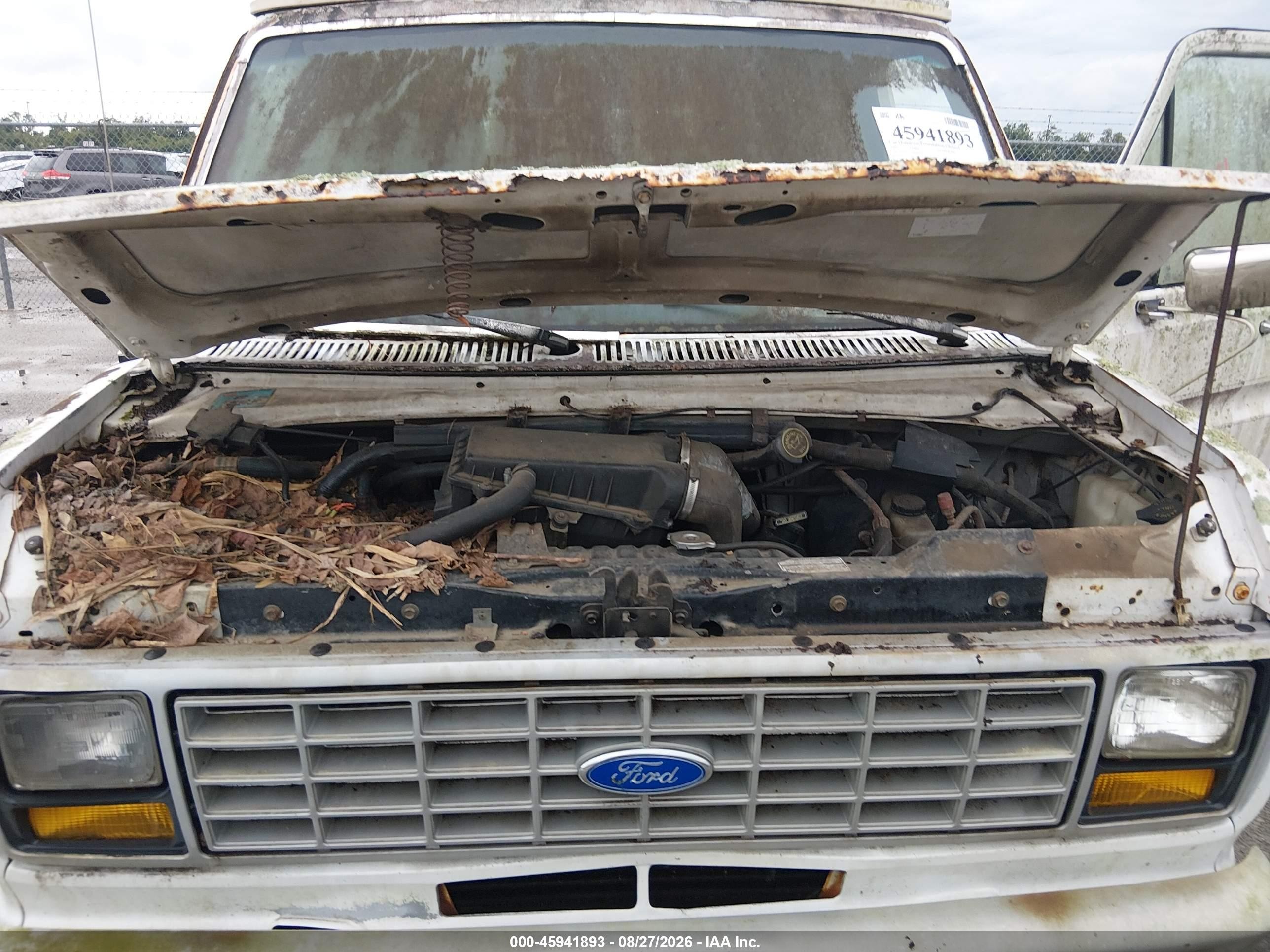 1991 Ford Econoline E150 Van White vin: 1FTEE14Y2MHB41625