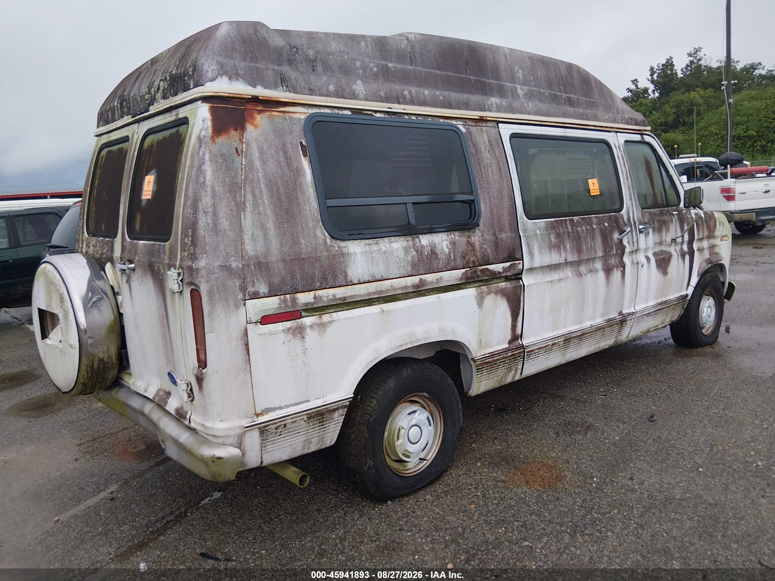 1991 Ford Econoline E150 Van White vin: 1FTEE14Y2MHB41625