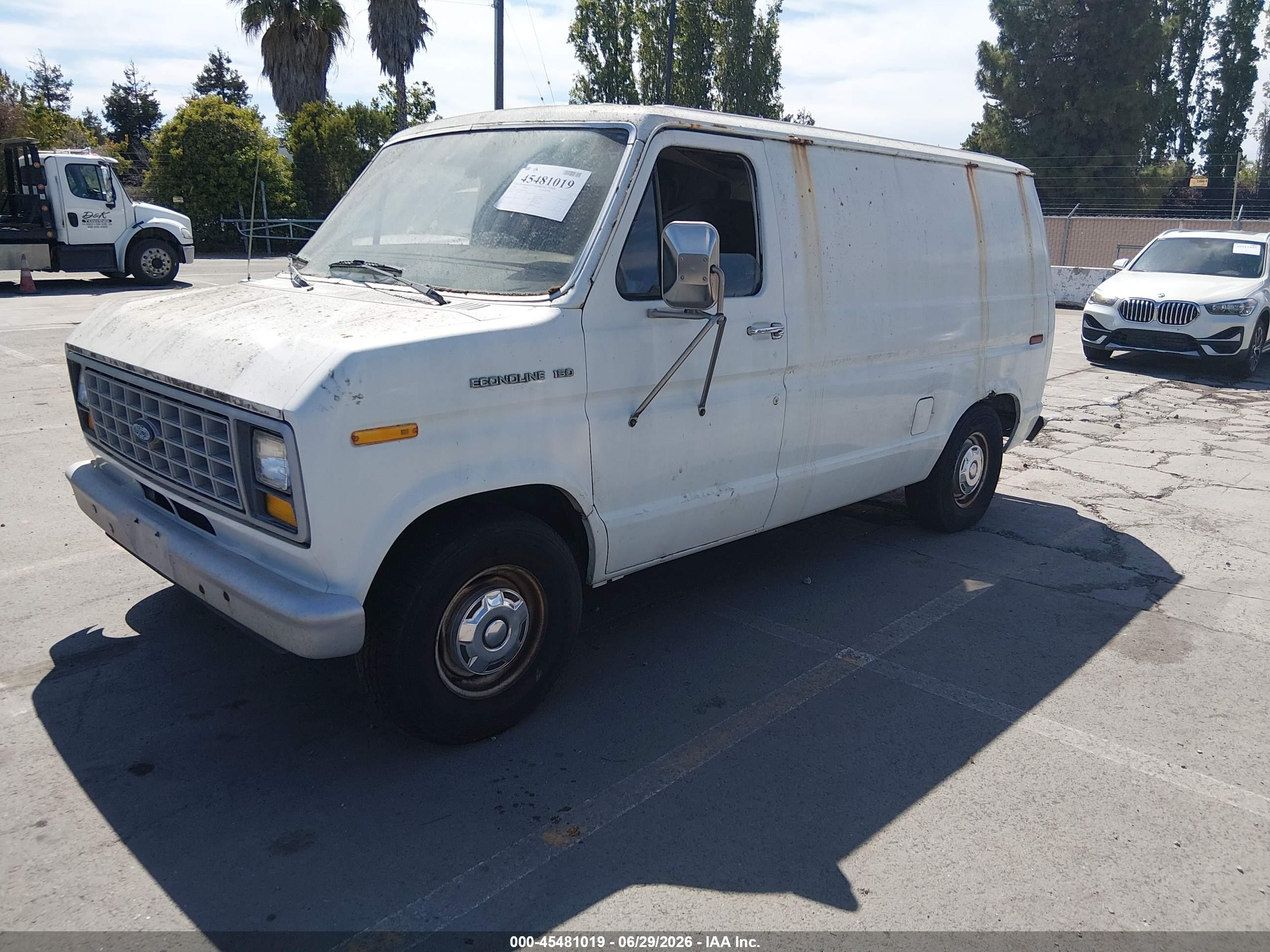 1987 Ford Econoline E150 Van White vin: 1FTEE14Y4HHA53105