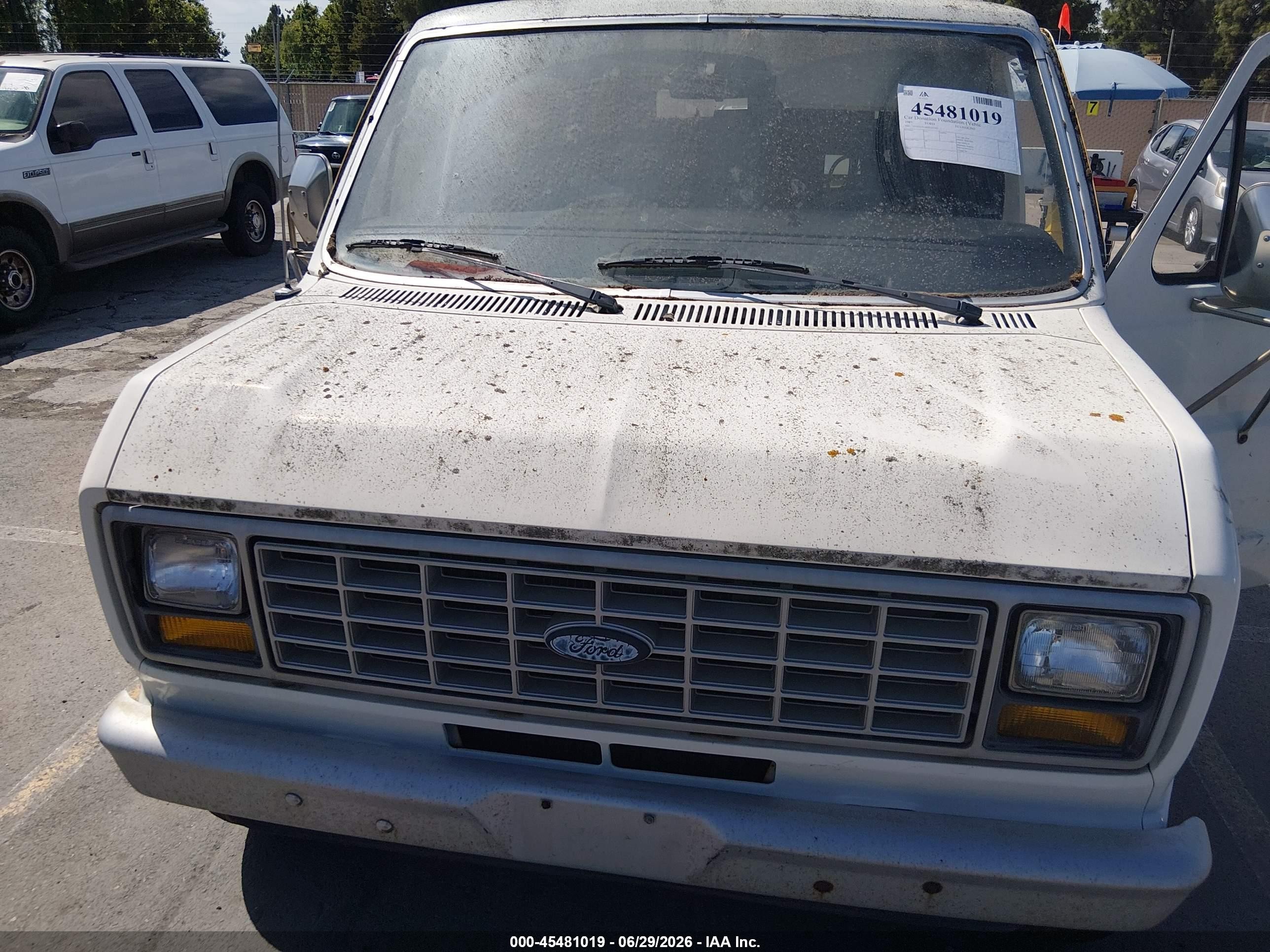 1987 Ford Econoline E150 Van White vin: 1FTEE14Y4HHA53105