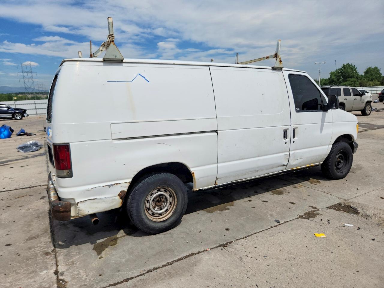 1995 Ford Econoline E150 Van White vin: 1FTEE14Y7SHC15523