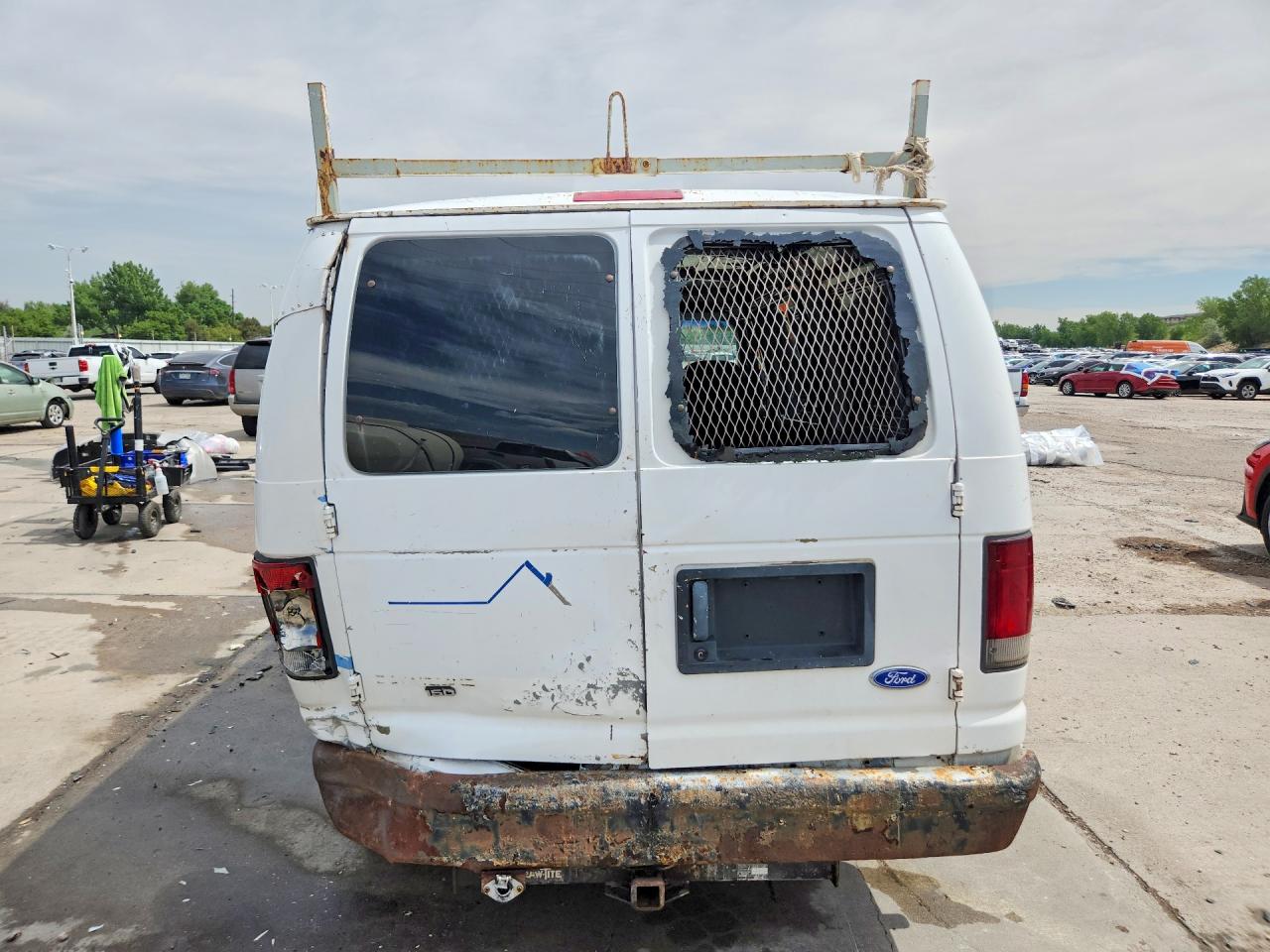 1995 Ford Econoline E150 Van White vin: 1FTEE14Y7SHC15523