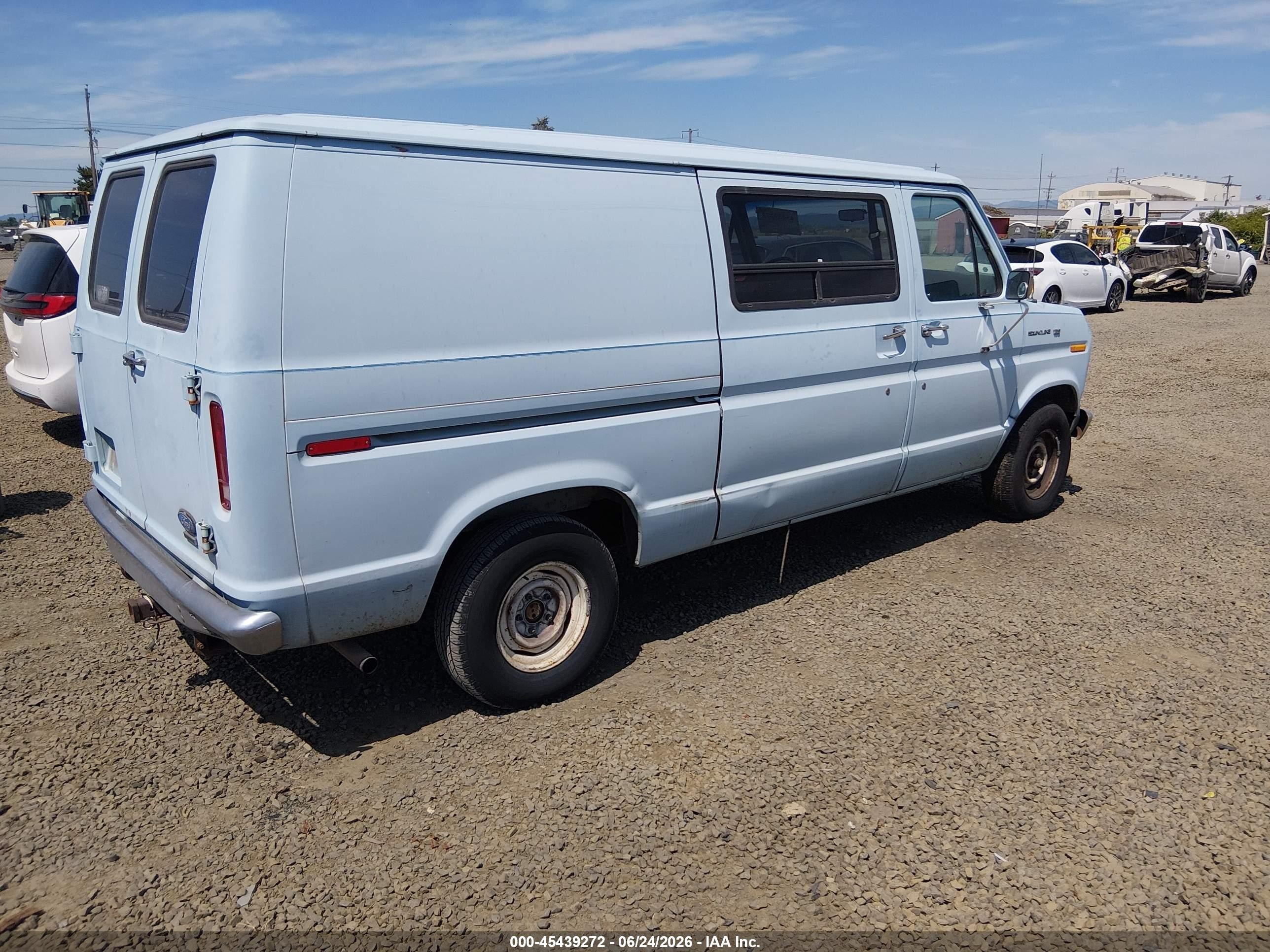 1984 Ford Econoline E150 Van Blue vin: 1FTEE14Y8EHB43171