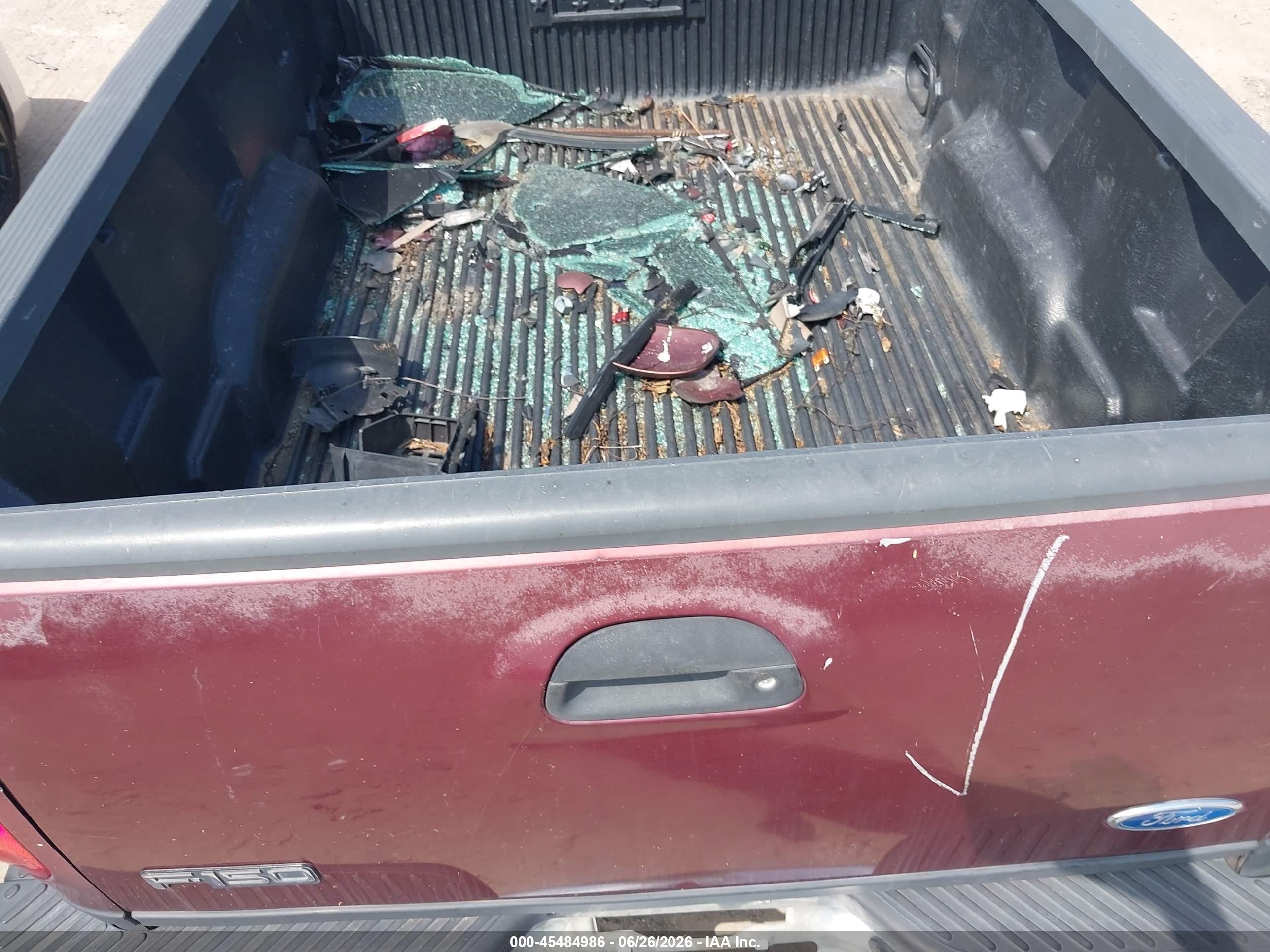 1997 Ford F-150 Lariat/xl/xlt Maroon vin: 1FTEF07L0VKB43451