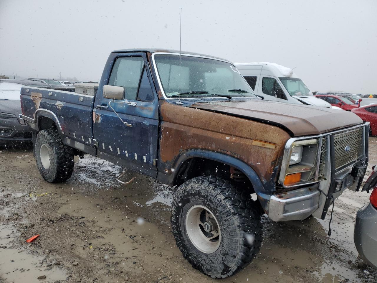 1983 Ford F150 Blue vin: 1FTEF14G1DPB08688