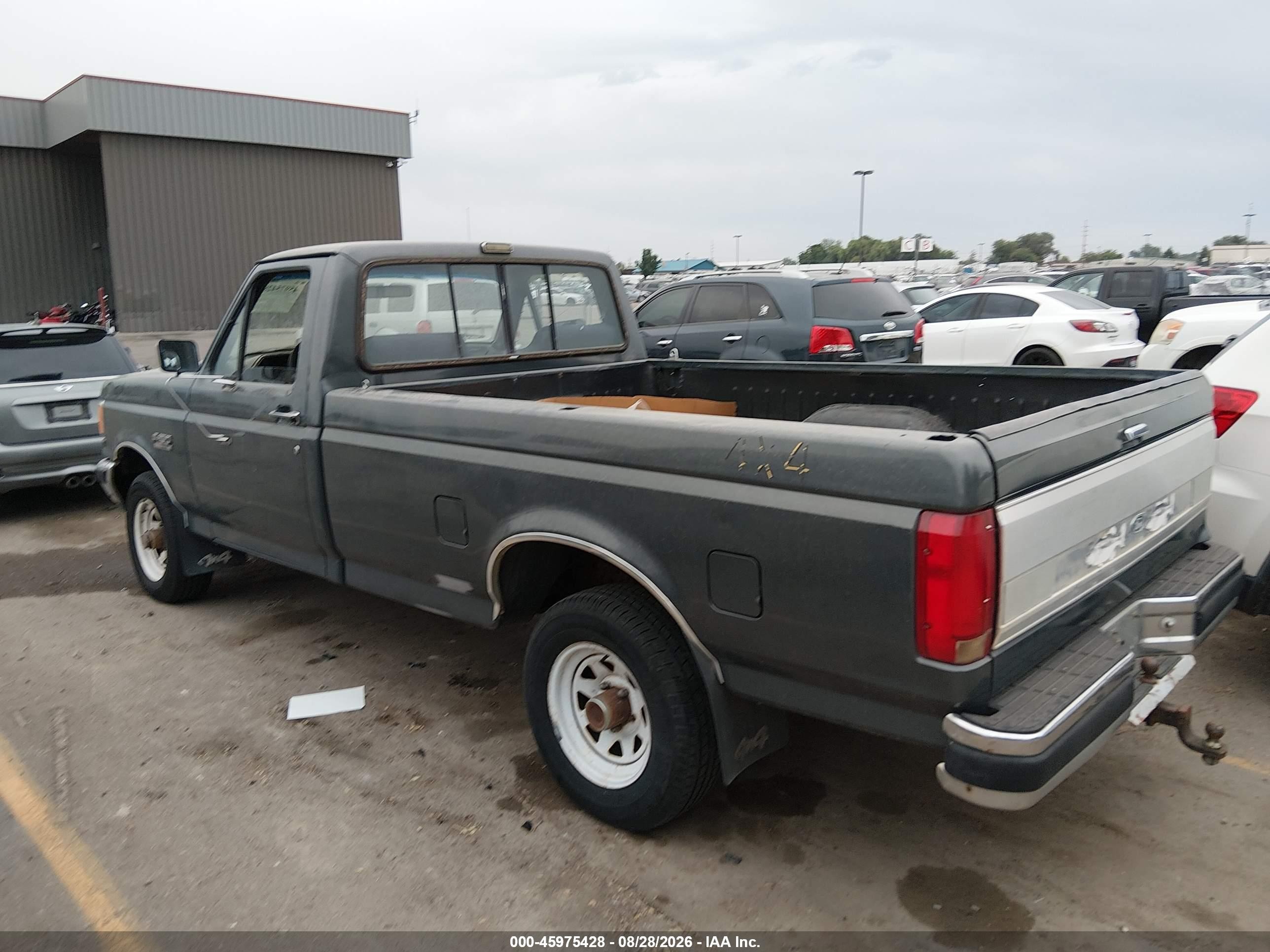 1991 Ford F150   Gray vin: 1FTEF14H1MLA81153
